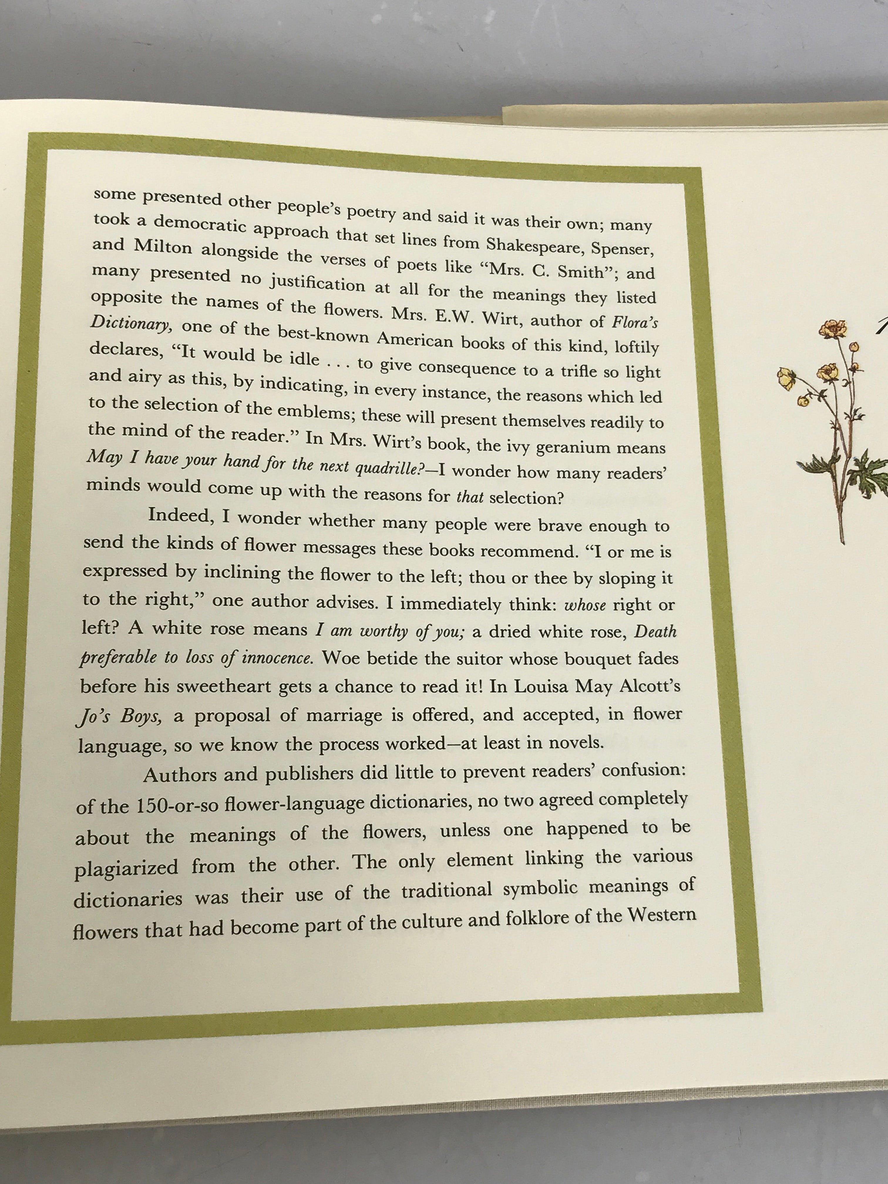 The Illuminated Language of Flowers by Kate Greenaway and Jean Marsh 1978 HC DJ