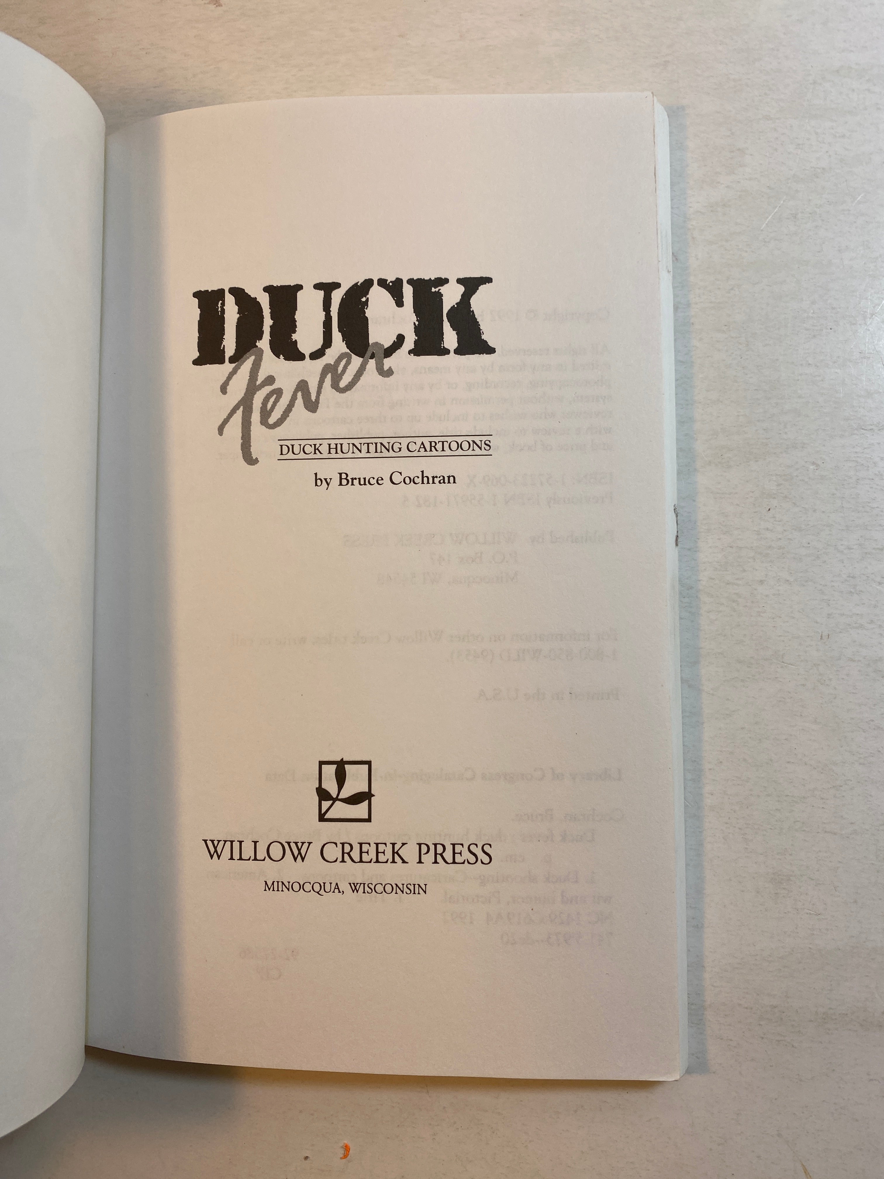 Duck Fever Hunting Cartoons Bruce Cochran SC 1992