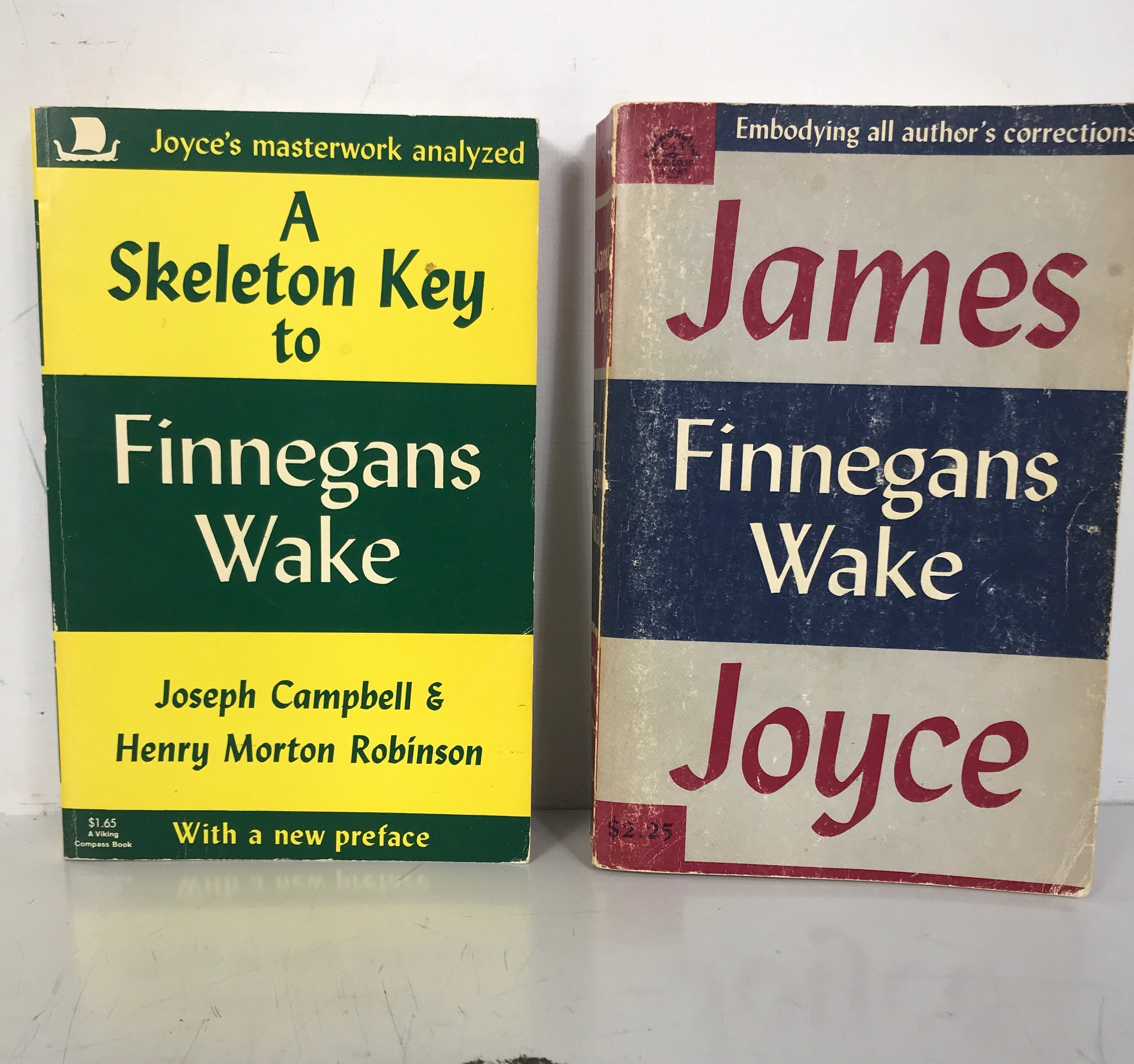 Lot of 2: Finnegans Wake by Joyce and A Skeleton Key to Finnegans Wake SC