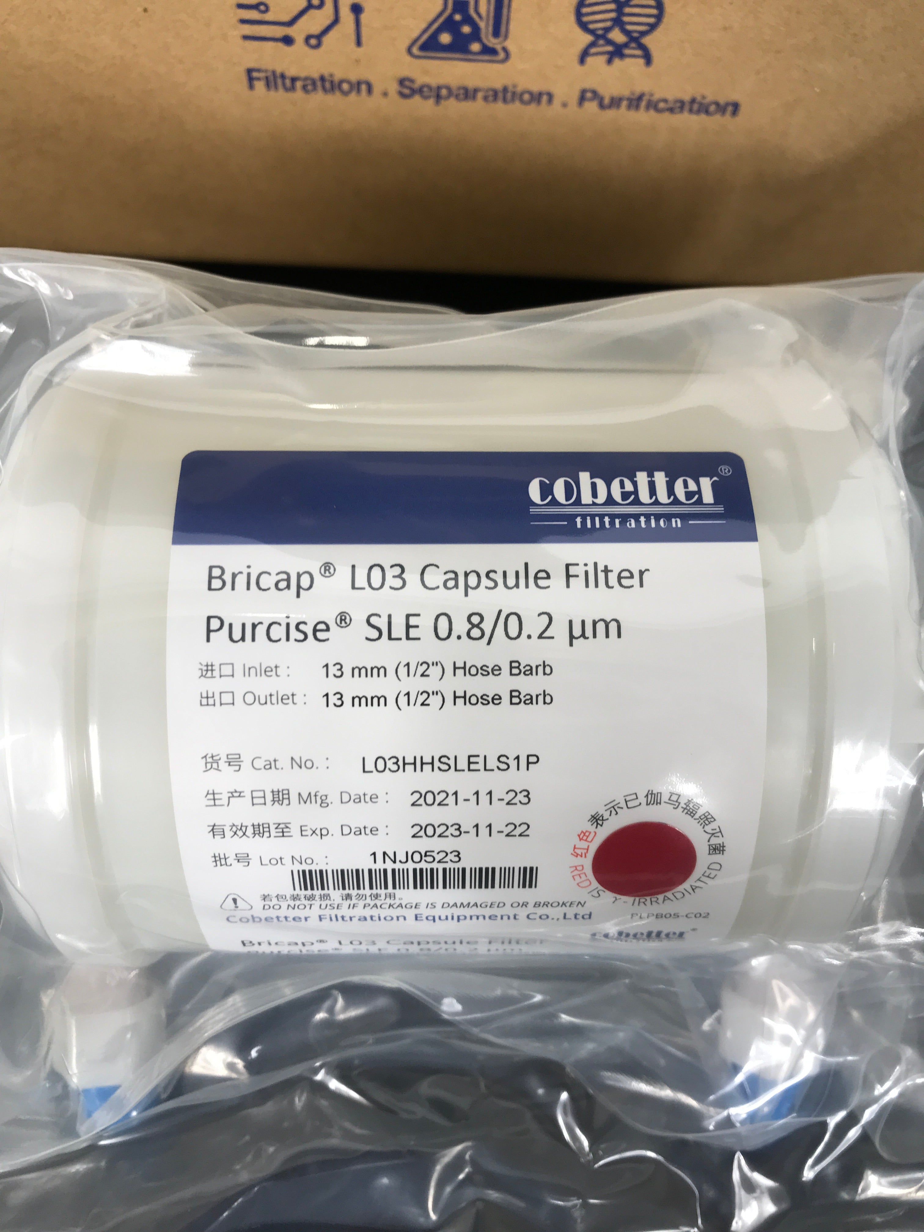 Cobetter Bricap L03 Capsule Filter Purcise SLE 0.8 / 0.2 um