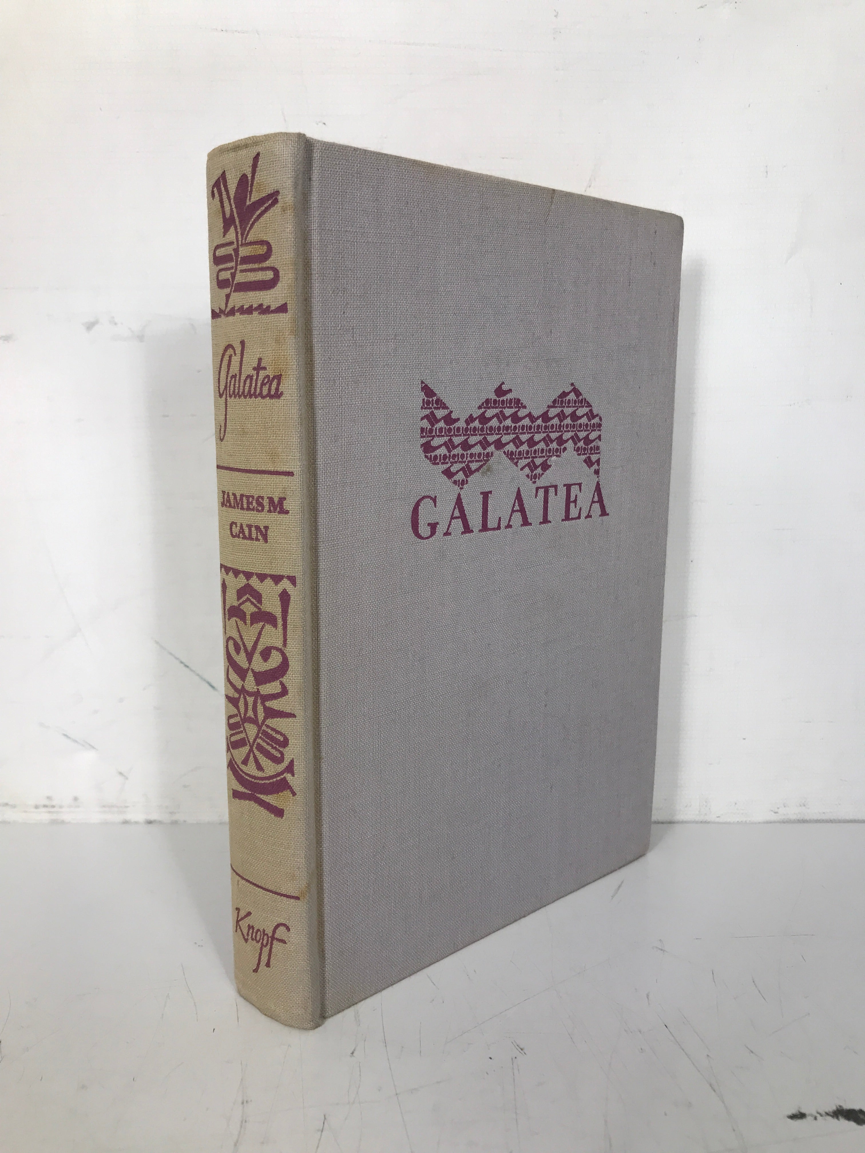 Galatea by James M. Cain 1953 First Edition HC