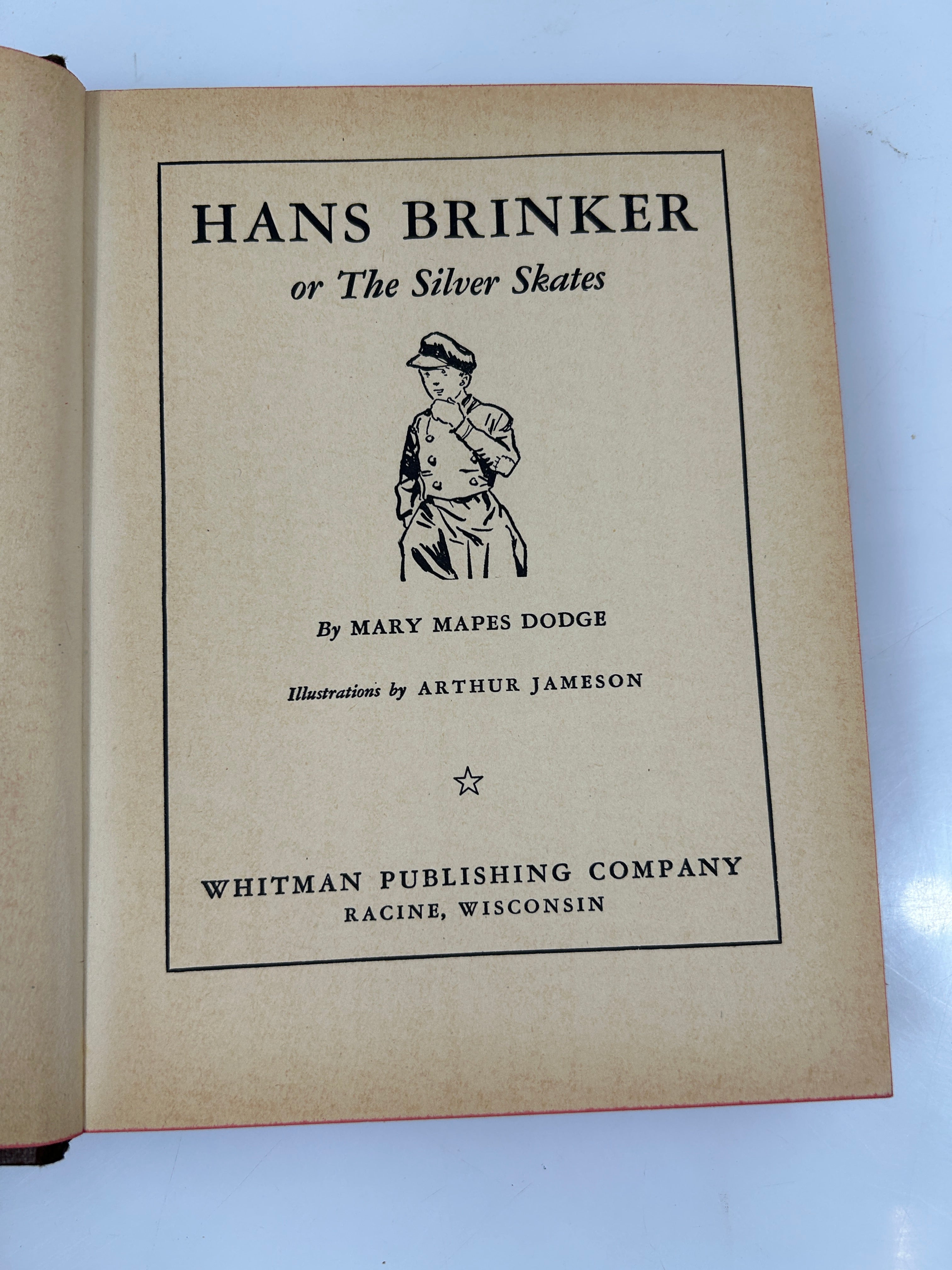 Hans Brinker or the Silver Skates by Mary Mapes Dodge Whitman 1945 HCDJ