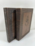 Ralph Waldo Emerson Complete Works 2 Leatherbound Vols in Slipcase 1929 HC