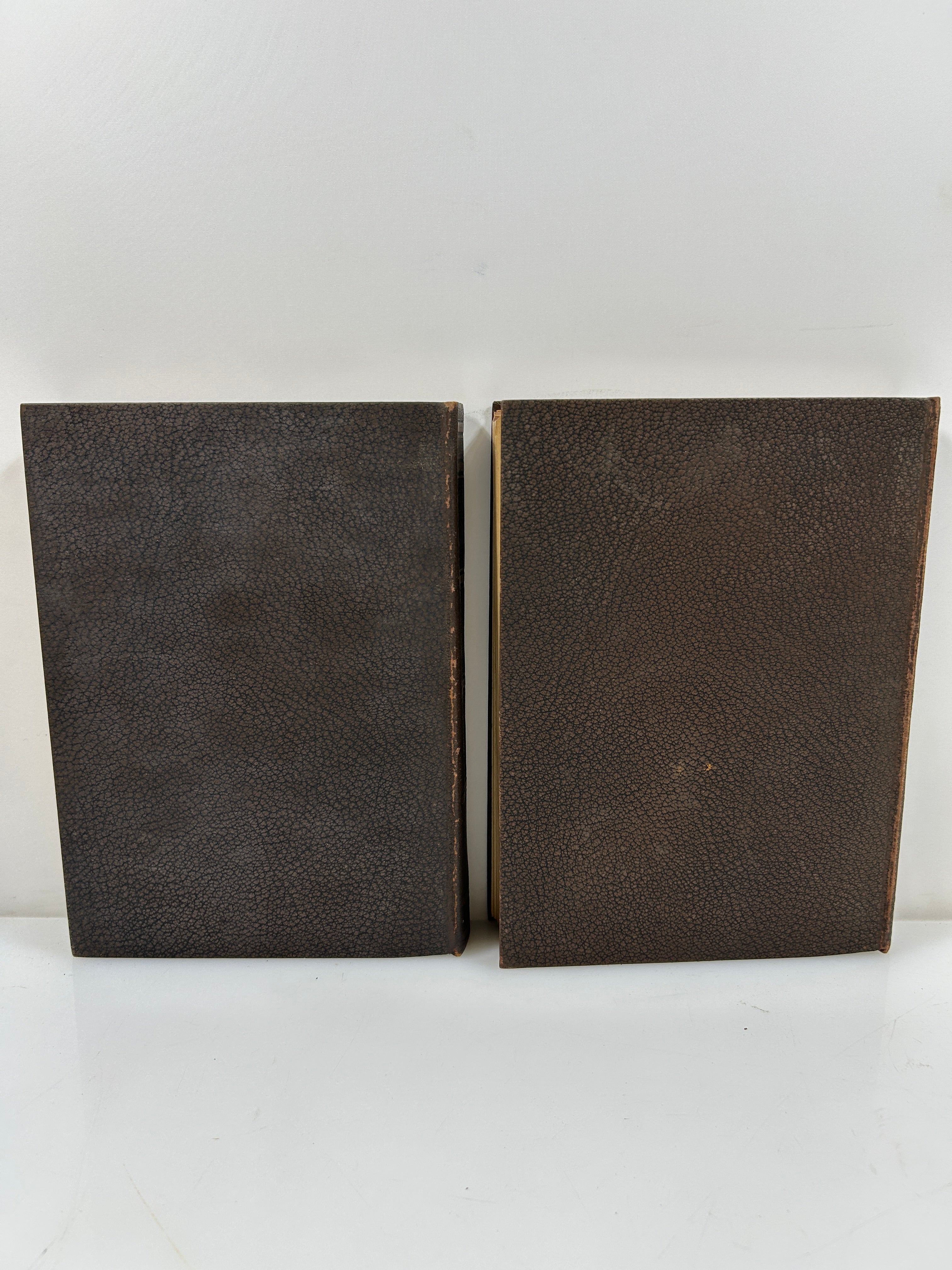 Ralph Waldo Emerson Complete Works 2 Leatherbound Vols in Slipcase 1929 HC