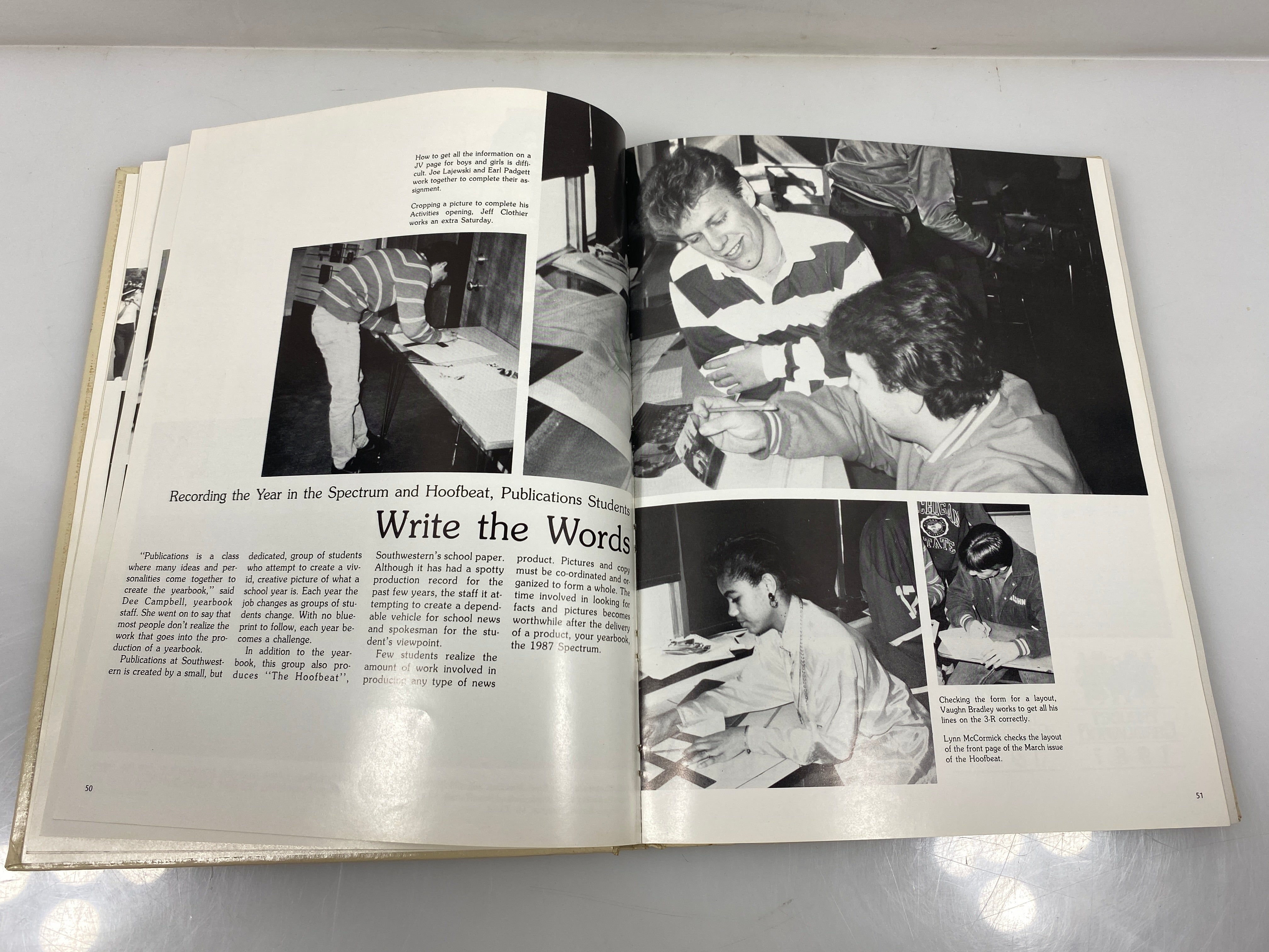 1986 "Spectrum" Flint Southwestern High School Yearbook Flint, MI HC