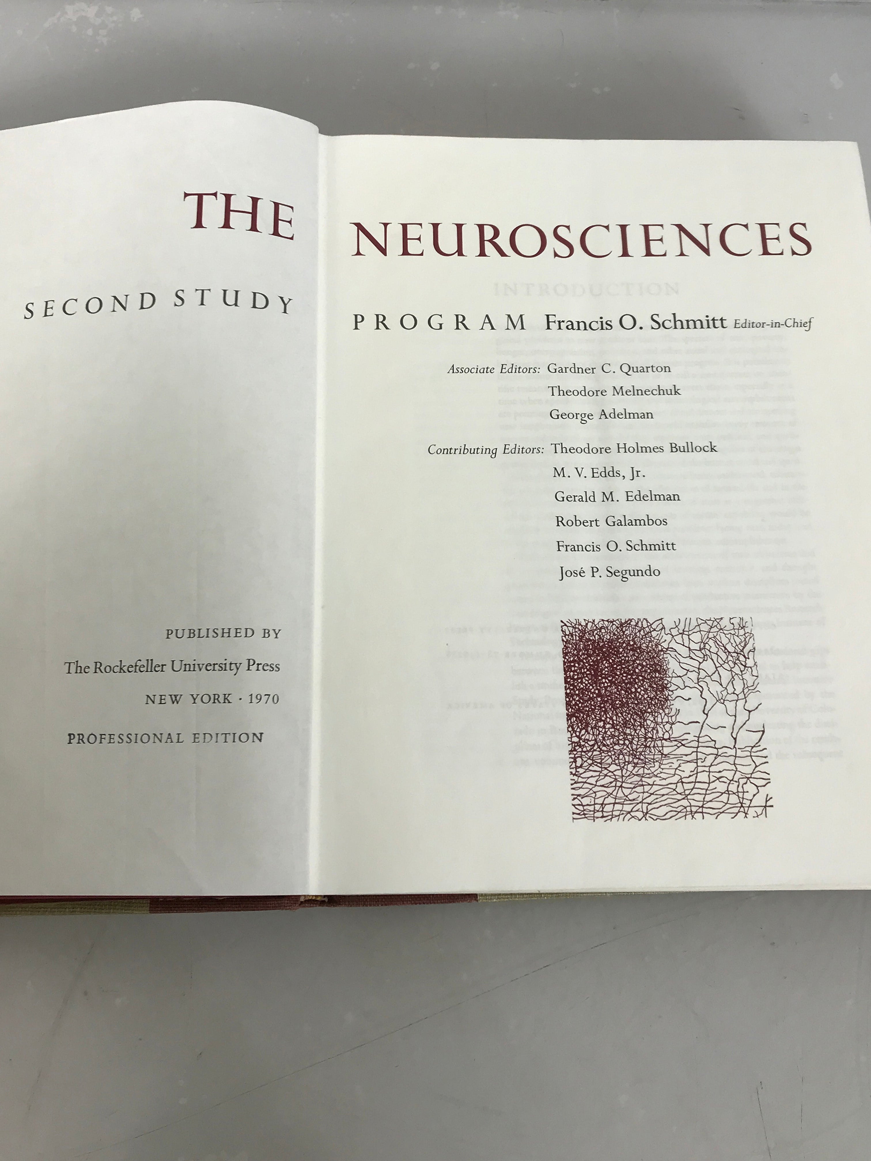 The Neurosciences Second Study Program Professional Edition by Francis O. Schmitt 1970 HC