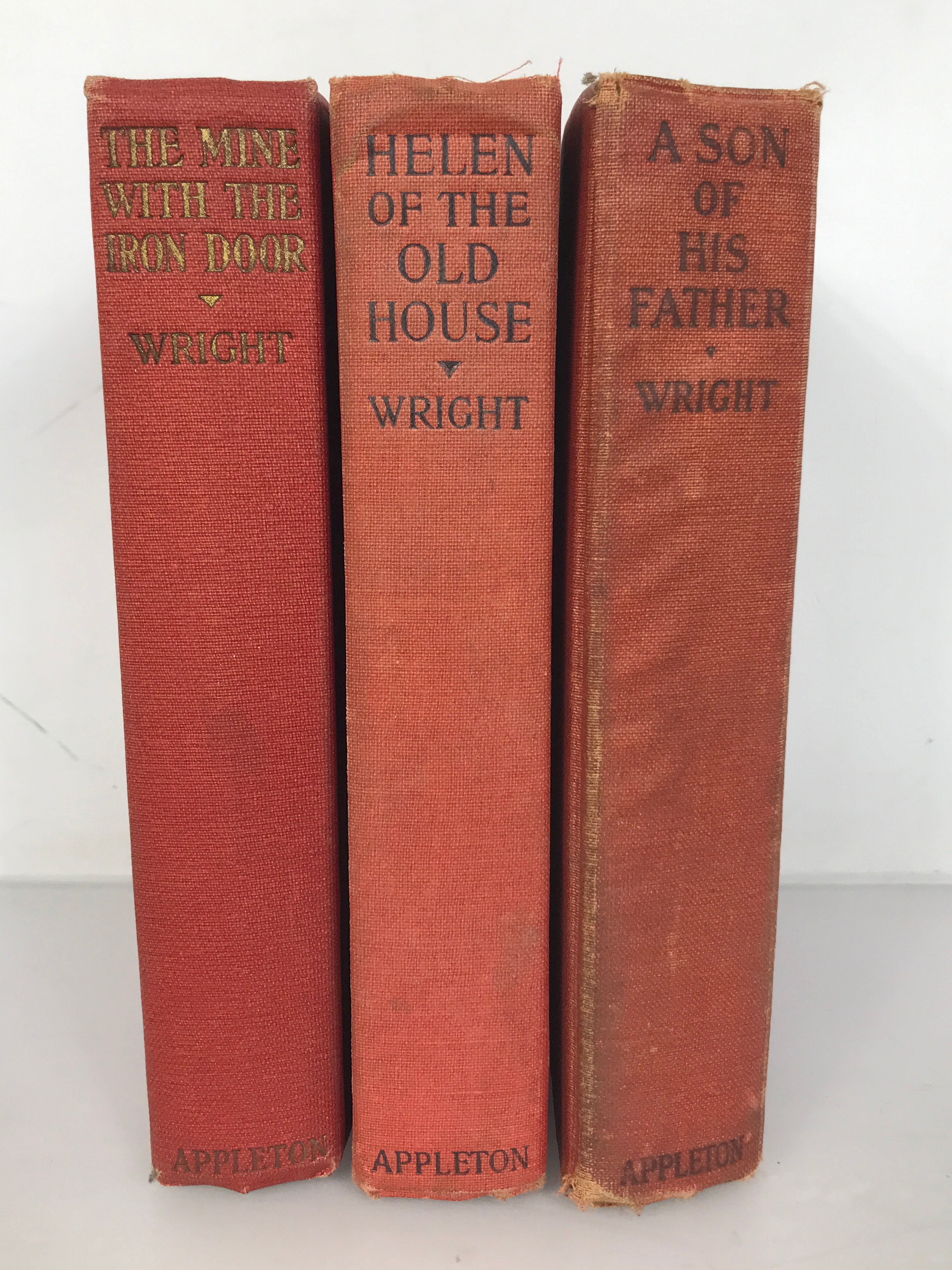 Lot of 3 Harold Bell Wright Books: A Son of His Father (1925), Helen of the Old House (1921), and The Mine With the Iron Door (1923) HC
