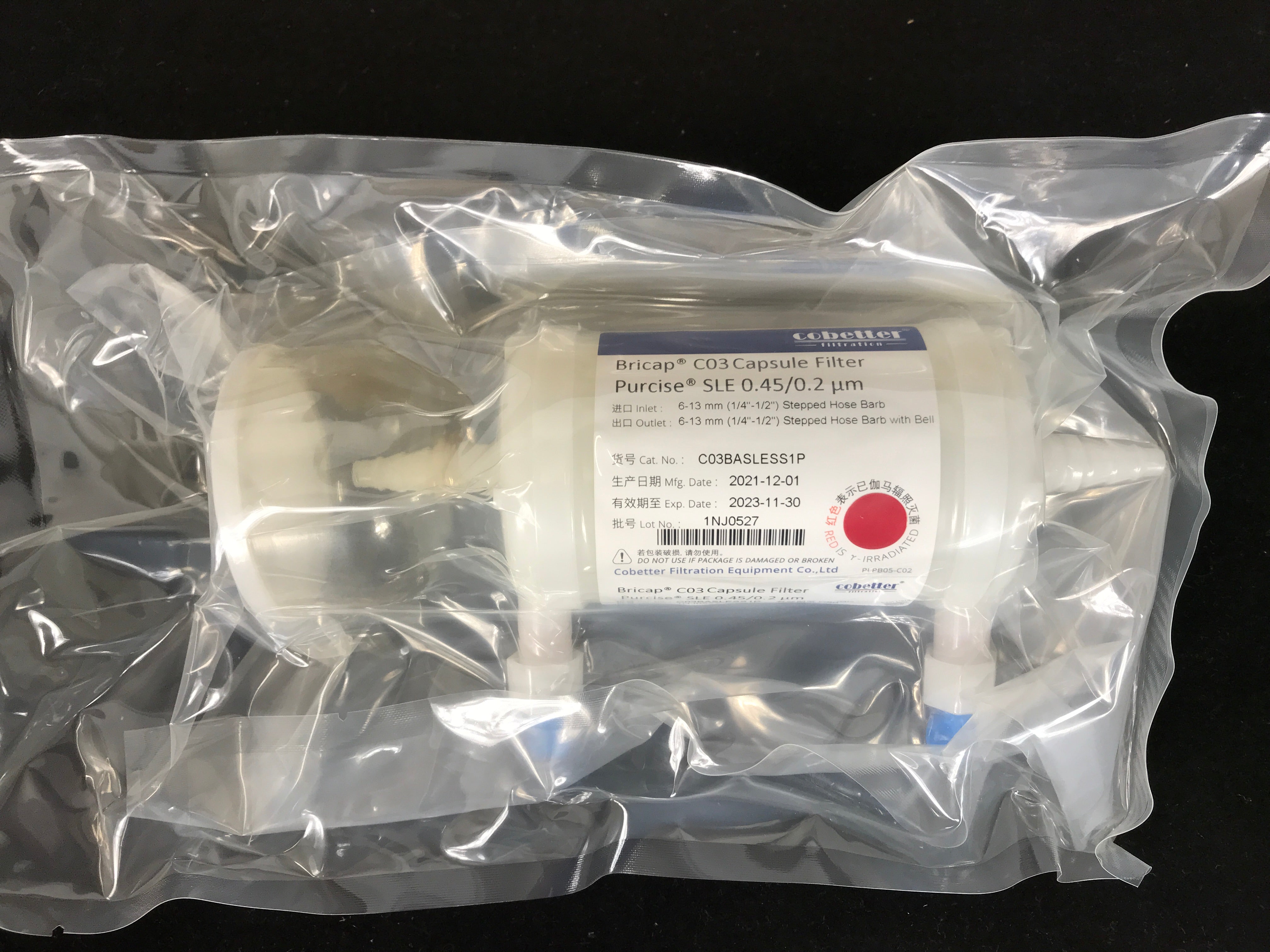 Cobetter Bricap C03 Capsule Filter Purcise SLE 0.45 / 0.2 um