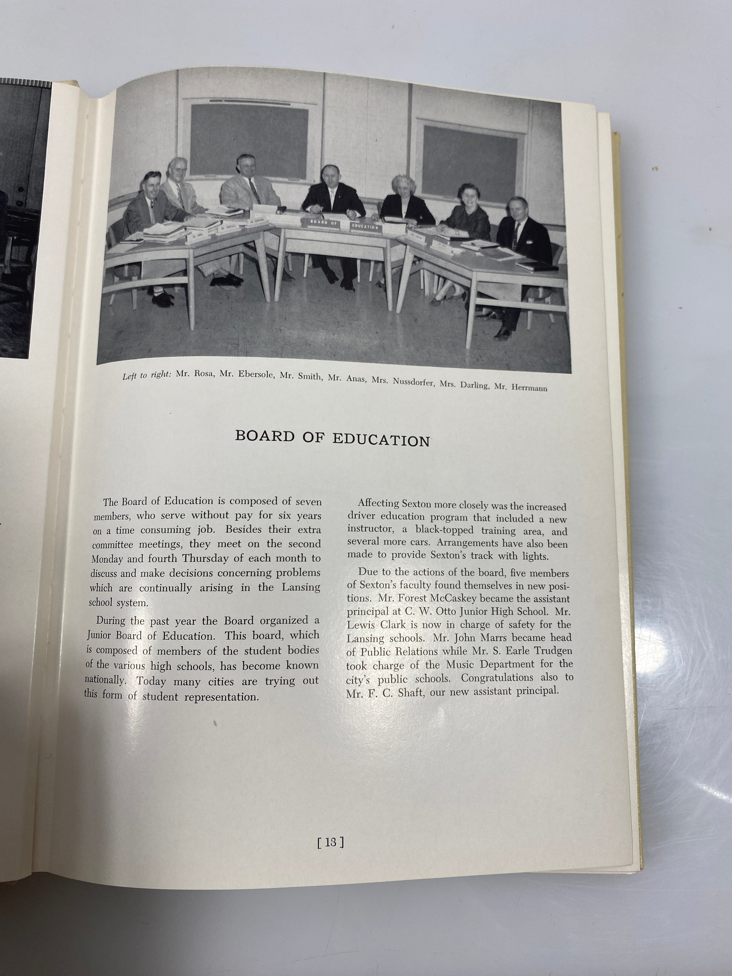 1957 'Oracle' Central High School Yearbook Lansing Michigan HC