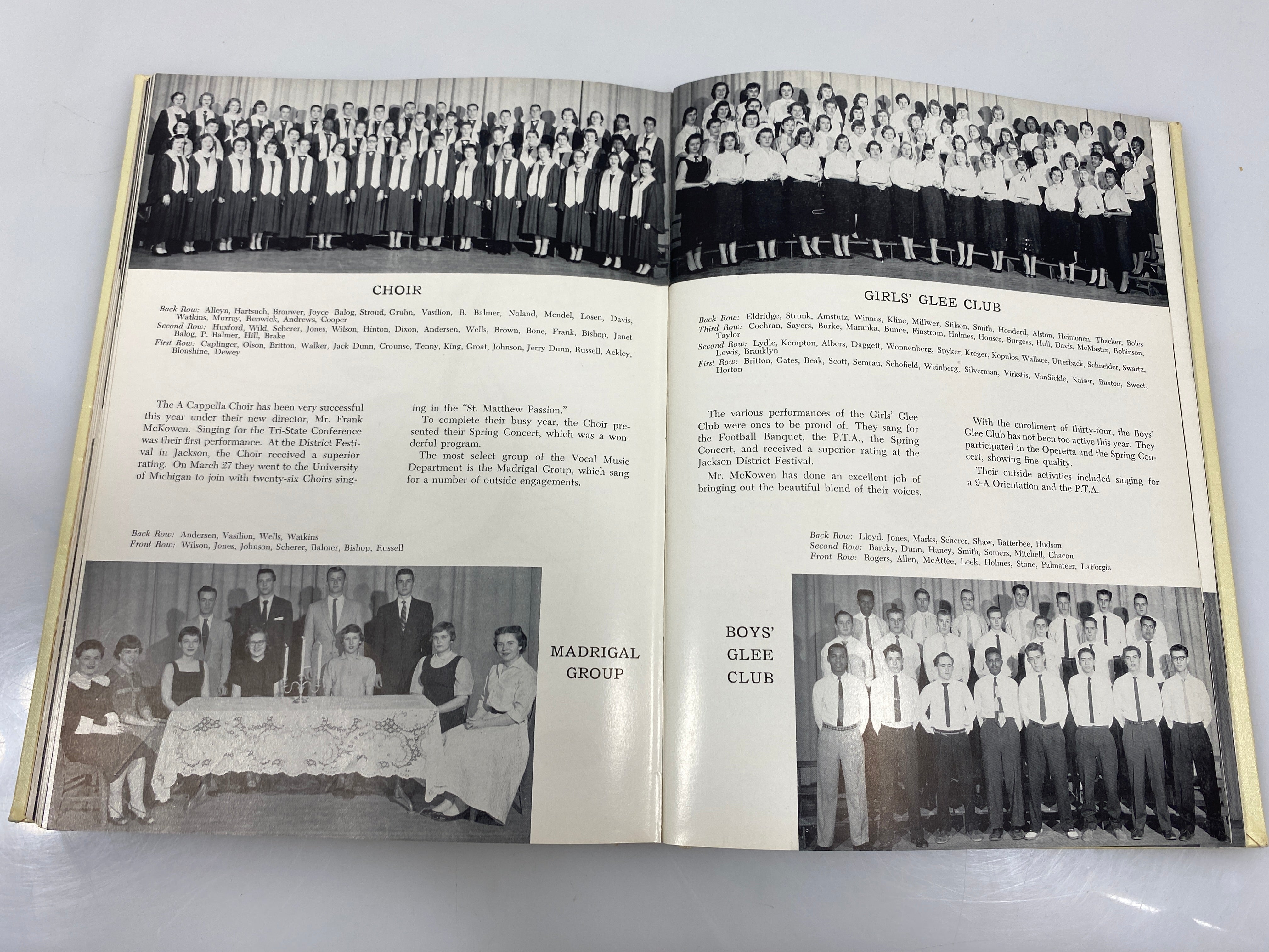 1957 'Oracle' Central High School Yearbook Lansing Michigan HC