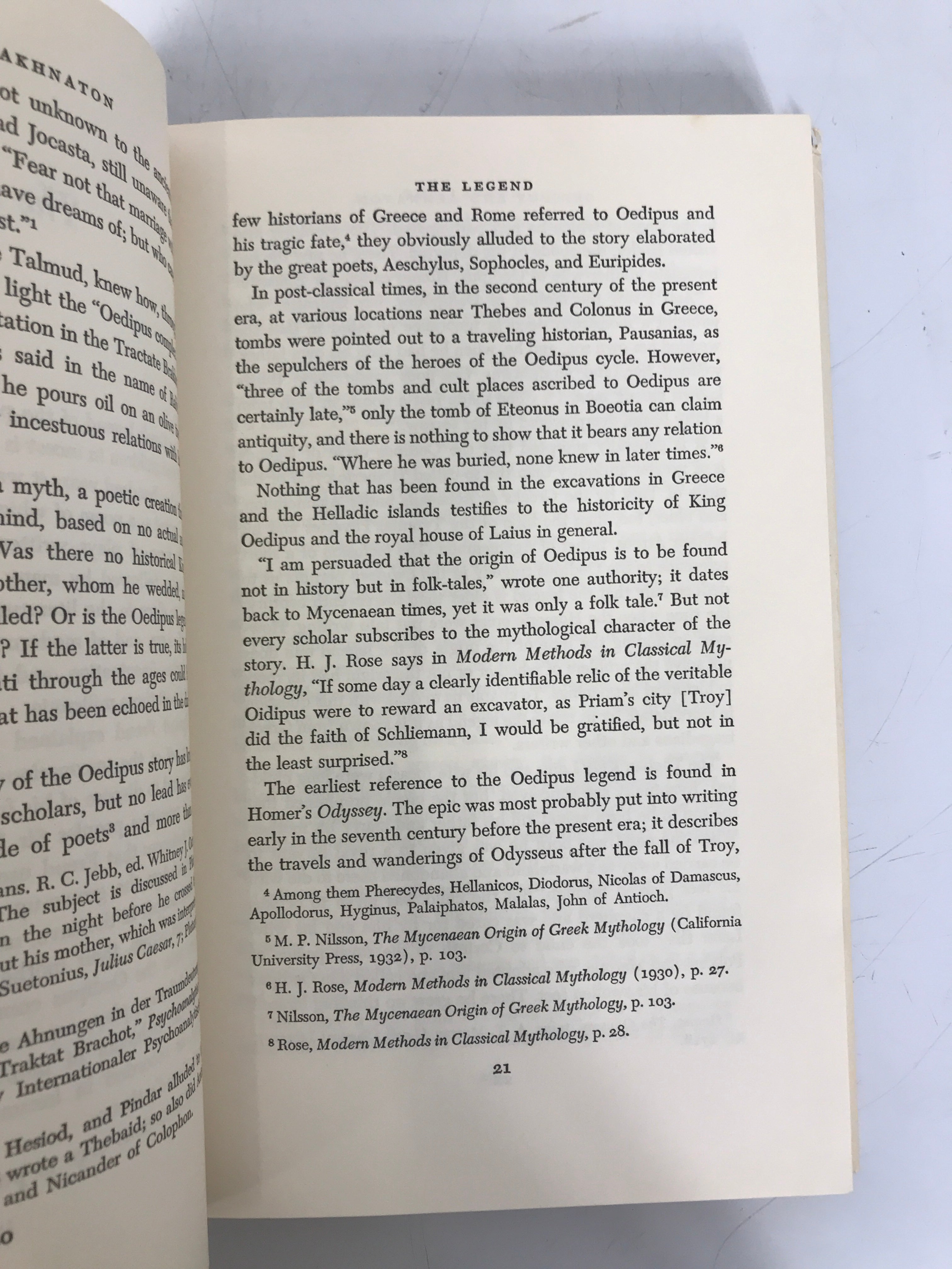 Oedipus and Akhnaton Myth and History by Velikovsky 1960, 1st HC DJ