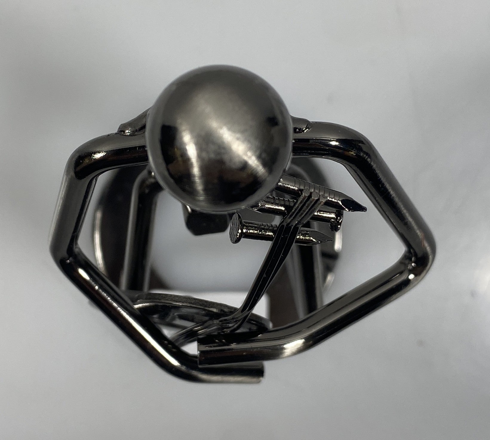 Silver Nuts and Bolts Guitarist Metal Figurine