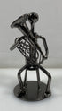 Silver Nuts and Bolts Tuba Player Metal Figurine