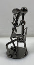 Silver Nuts and Bolts Tuba Player Metal Figurine