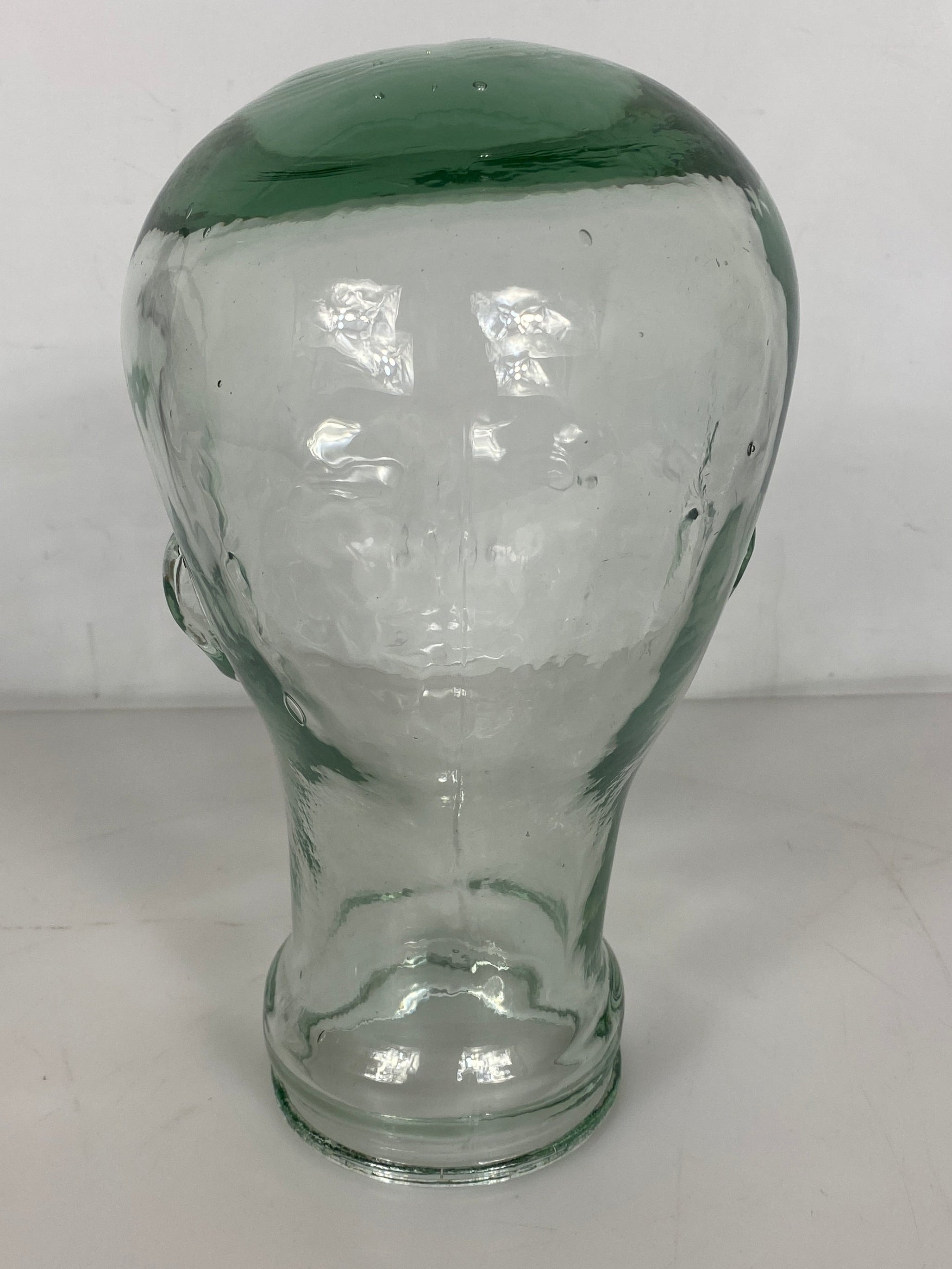 Clear Glass Mannequin Head Display