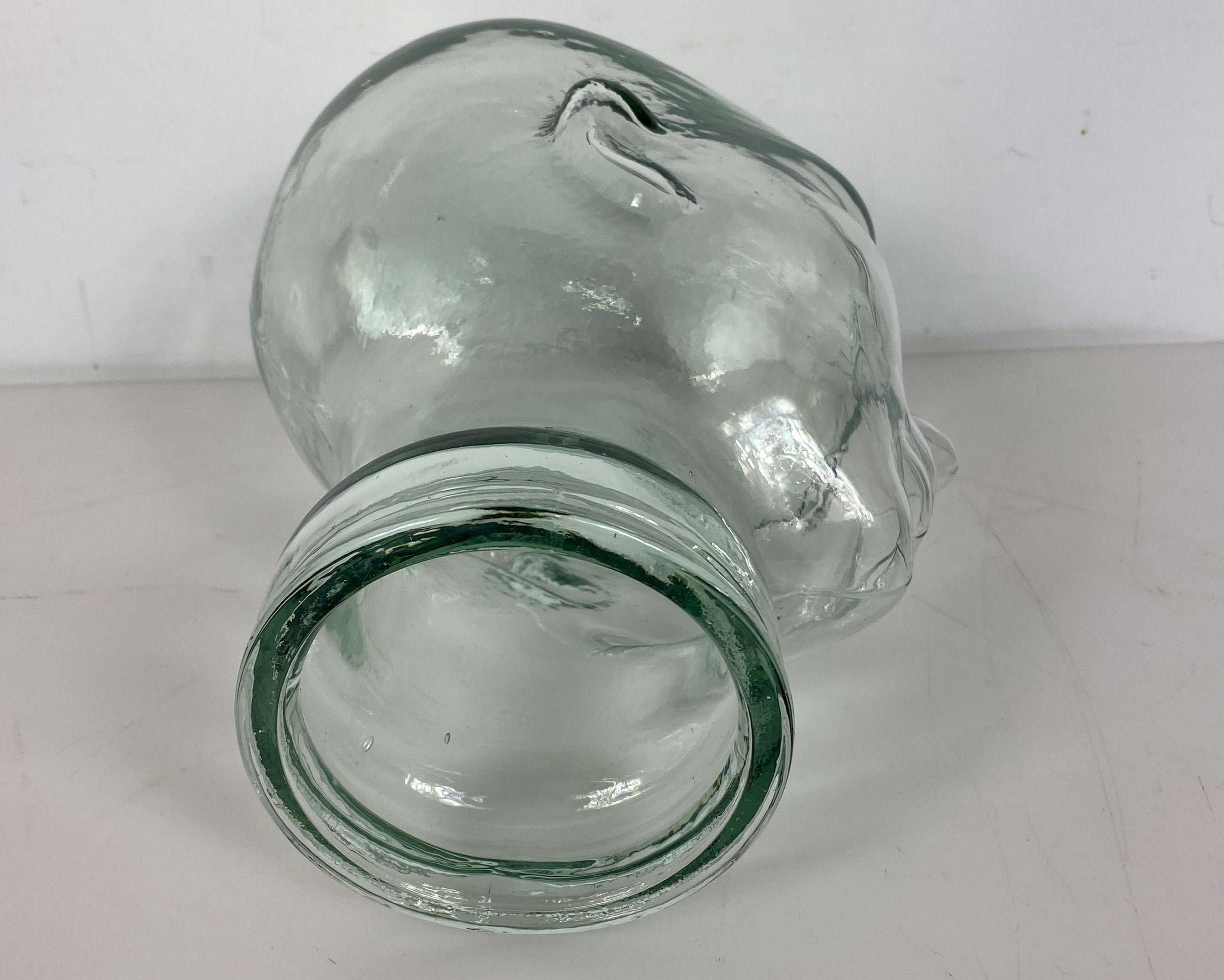 Clear Glass Mannequin Head Display