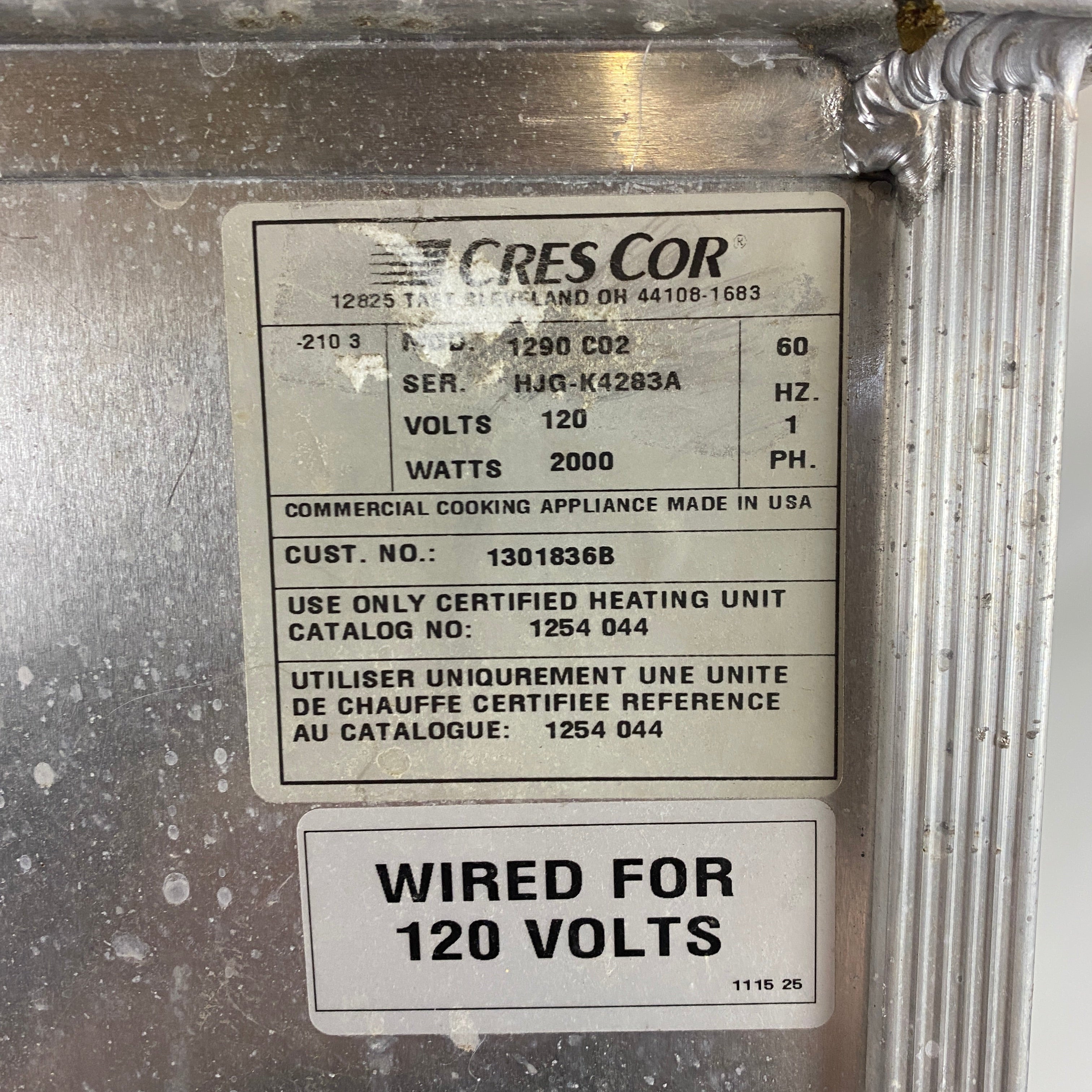 Cres-Cor #1290-002 Hot Cabinet