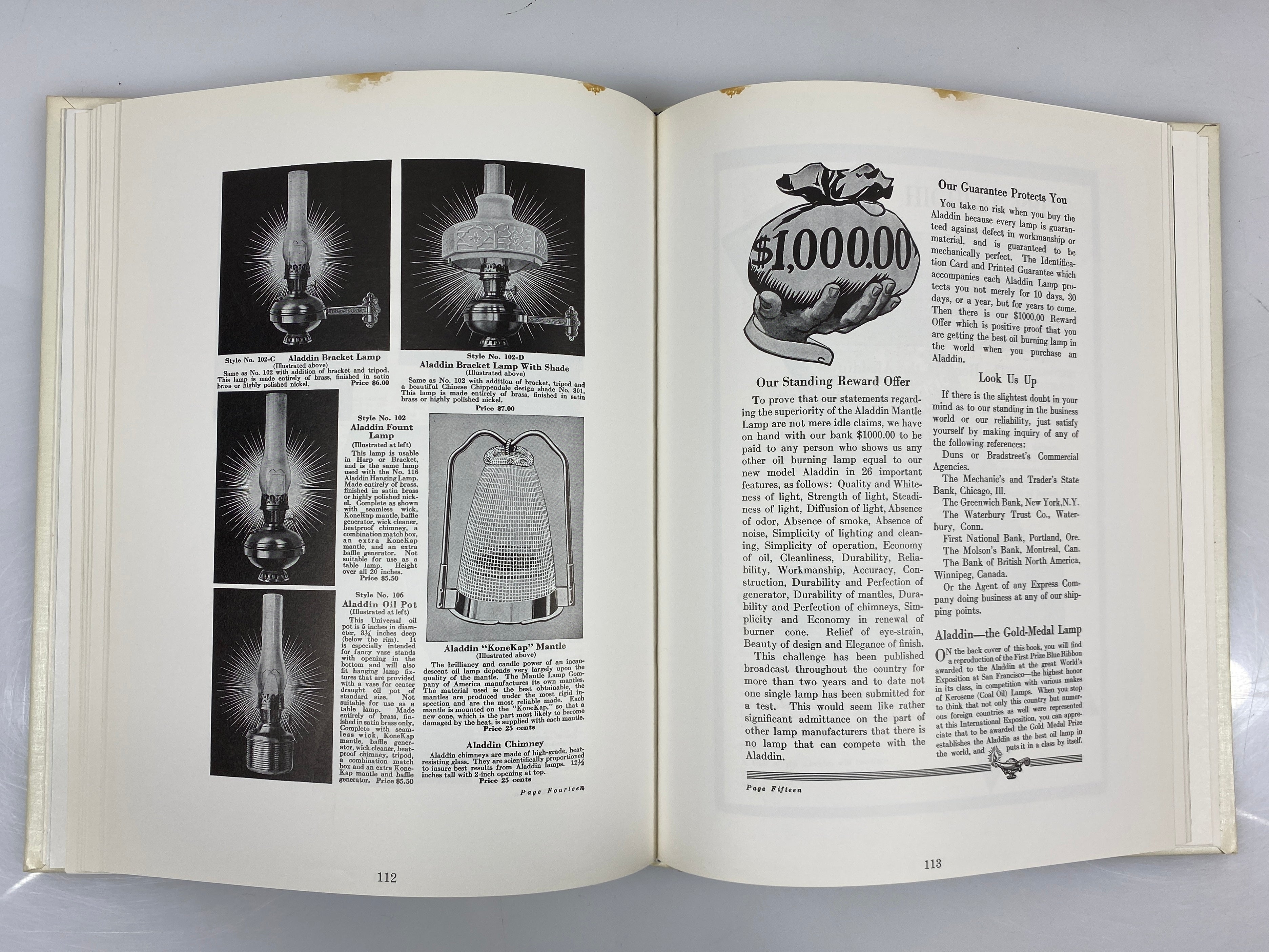 Aladdin The Magic Name in Lamps by J.W. Courter 1983 7th Print HC