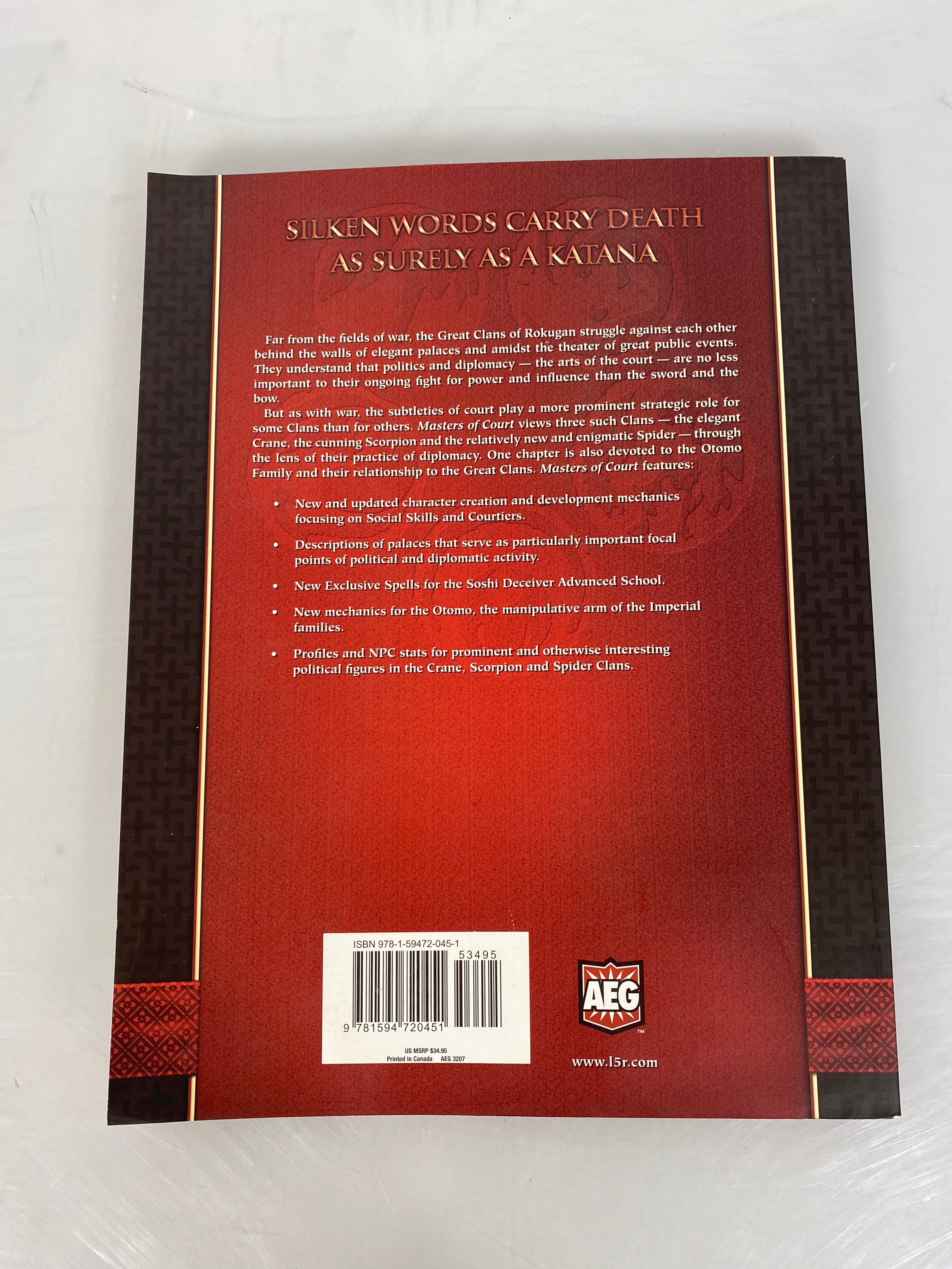 Legend of the Five Rings RPG Masters of Court