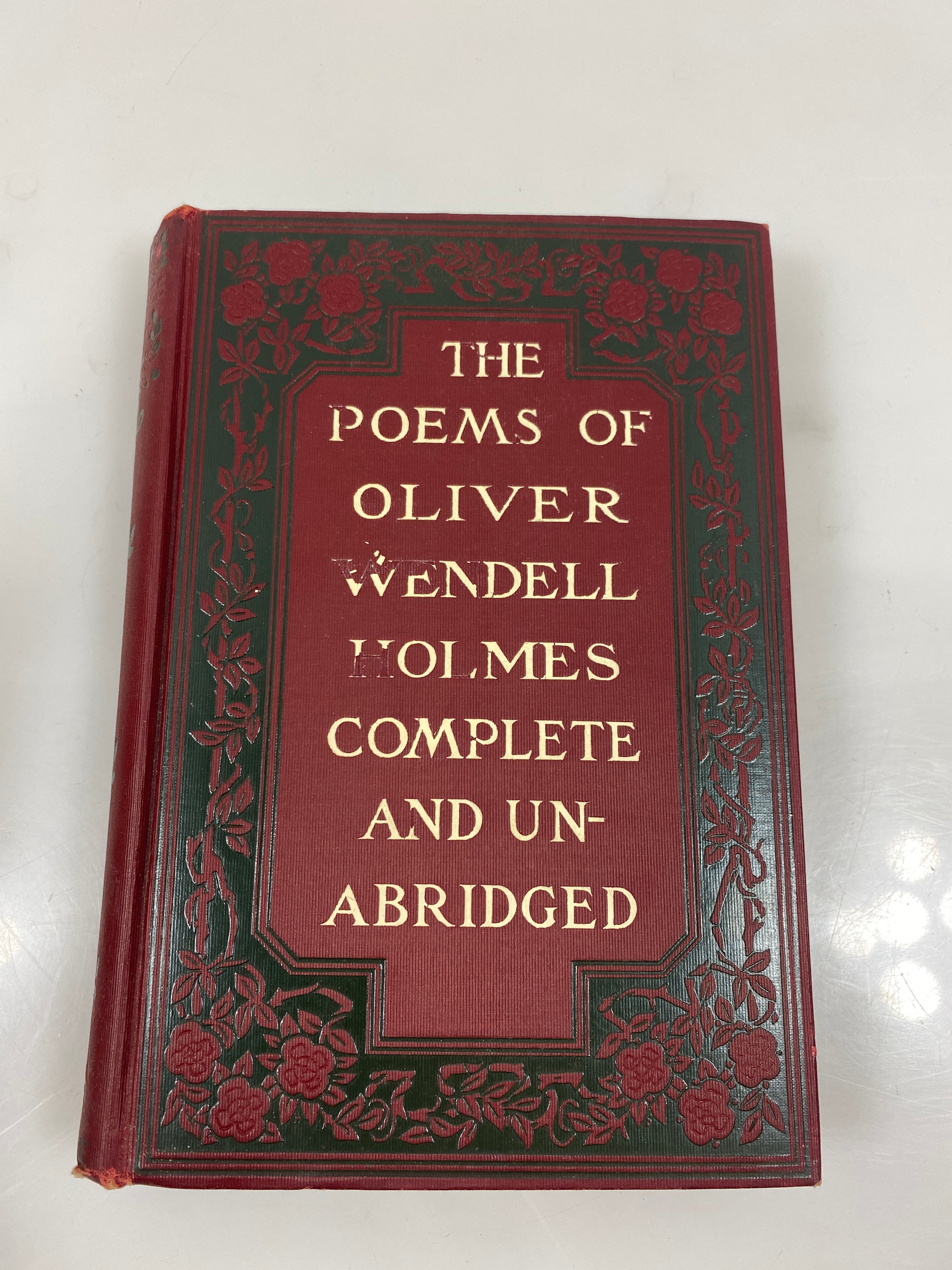 The Complete Poetical Works of Oliver Wendell Holmes 1890 HC