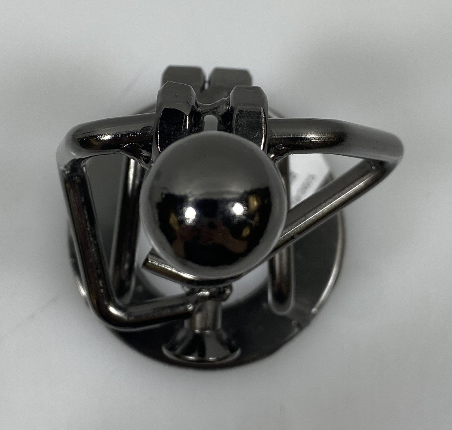 Silver Nuts and Bolts Saxophonist Metal Figurine