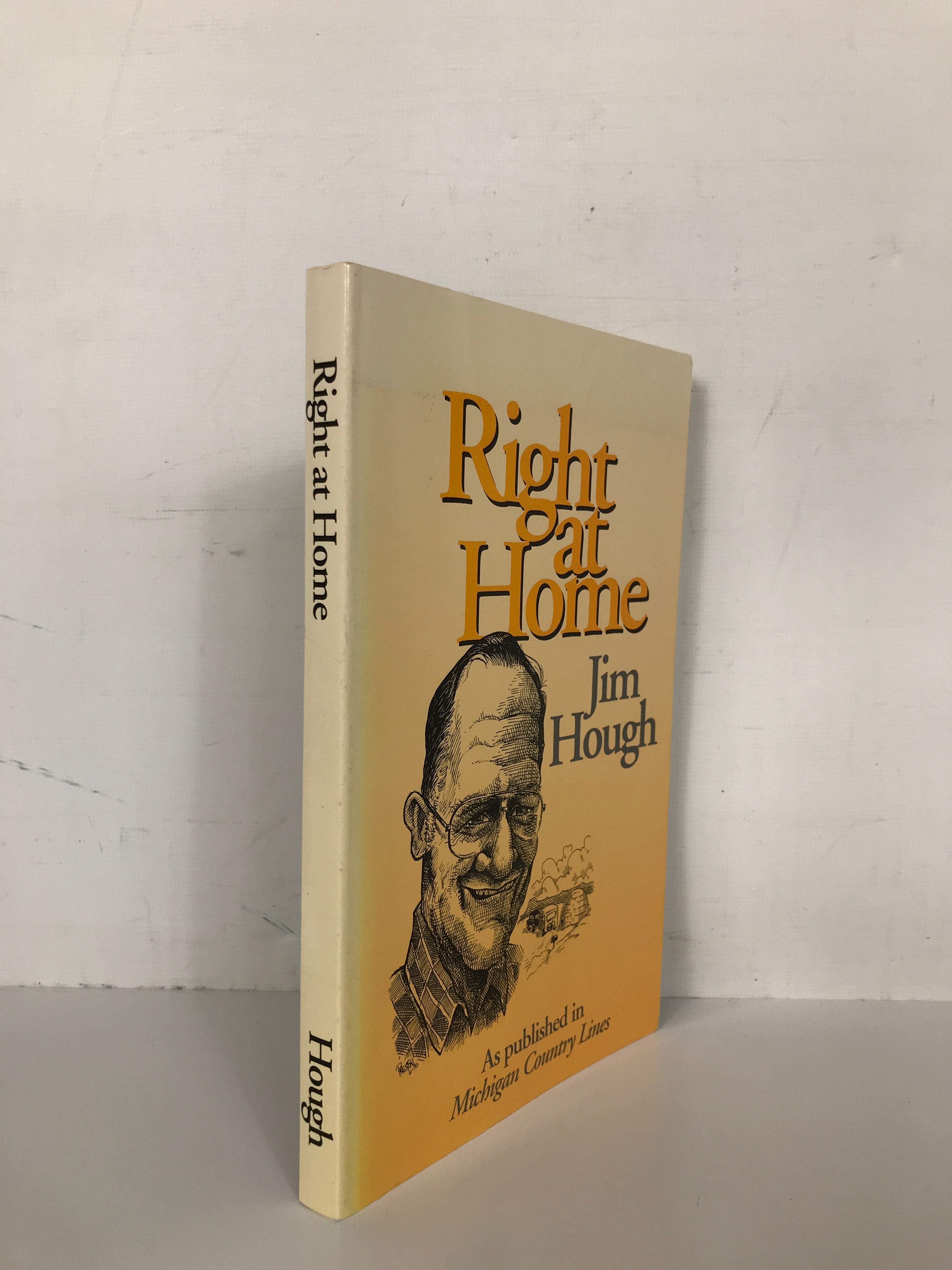 Right at Home by Jim Hough Signed 1994 SC Lansing State Journal Columnist