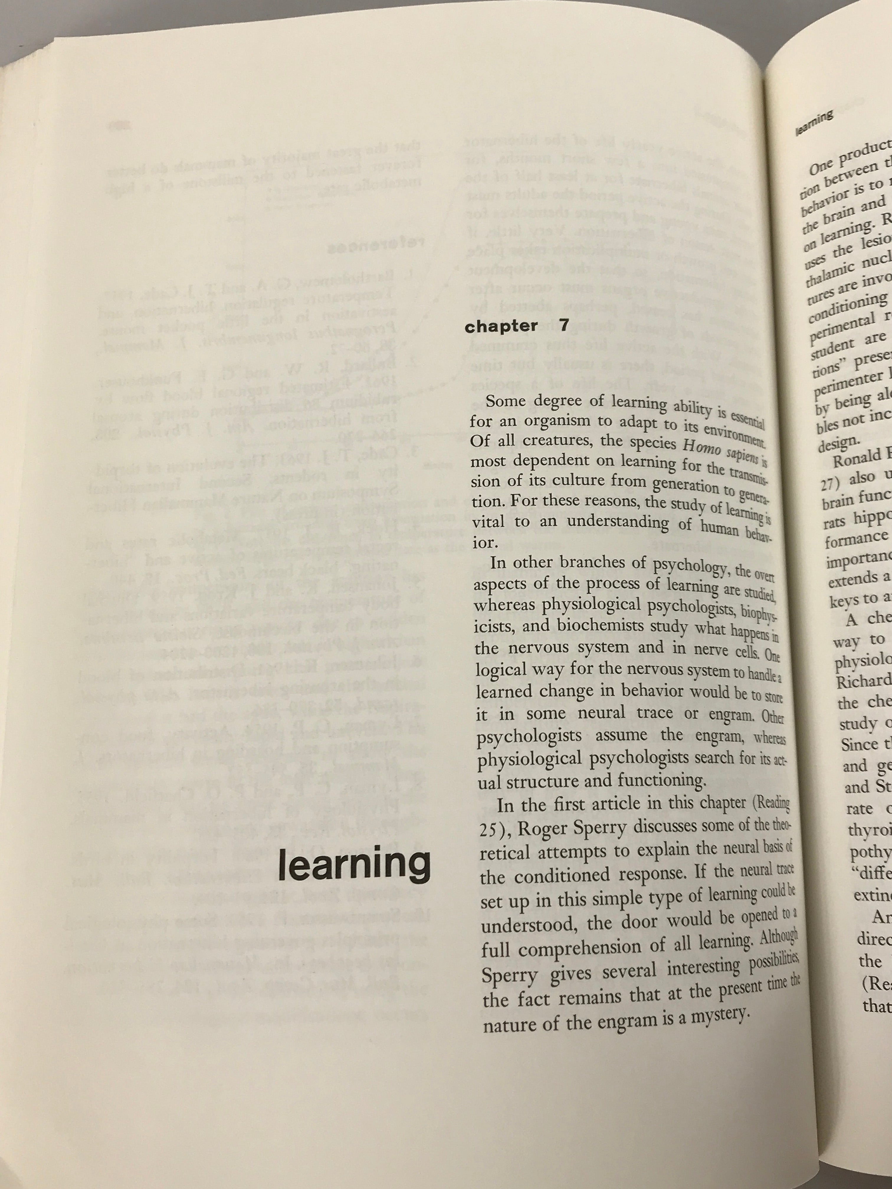 Readings in Physiological Psychology Jack Roy Strange and Ray Foster 1966 SC