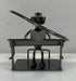 Silver Nuts and Bolts Pianist Metal Figurine