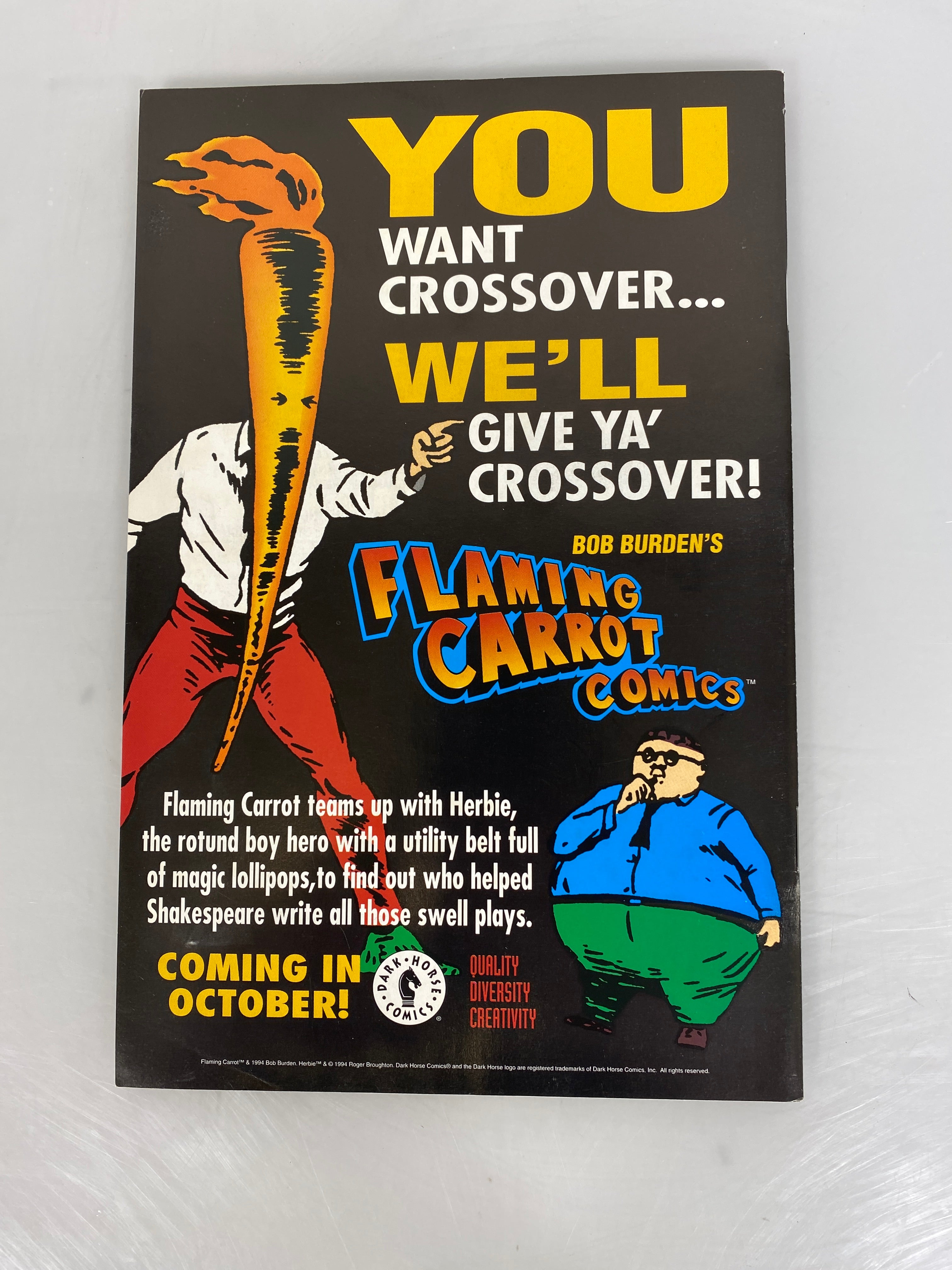 Instant Piano #1 Dark Horse Comic 1994
