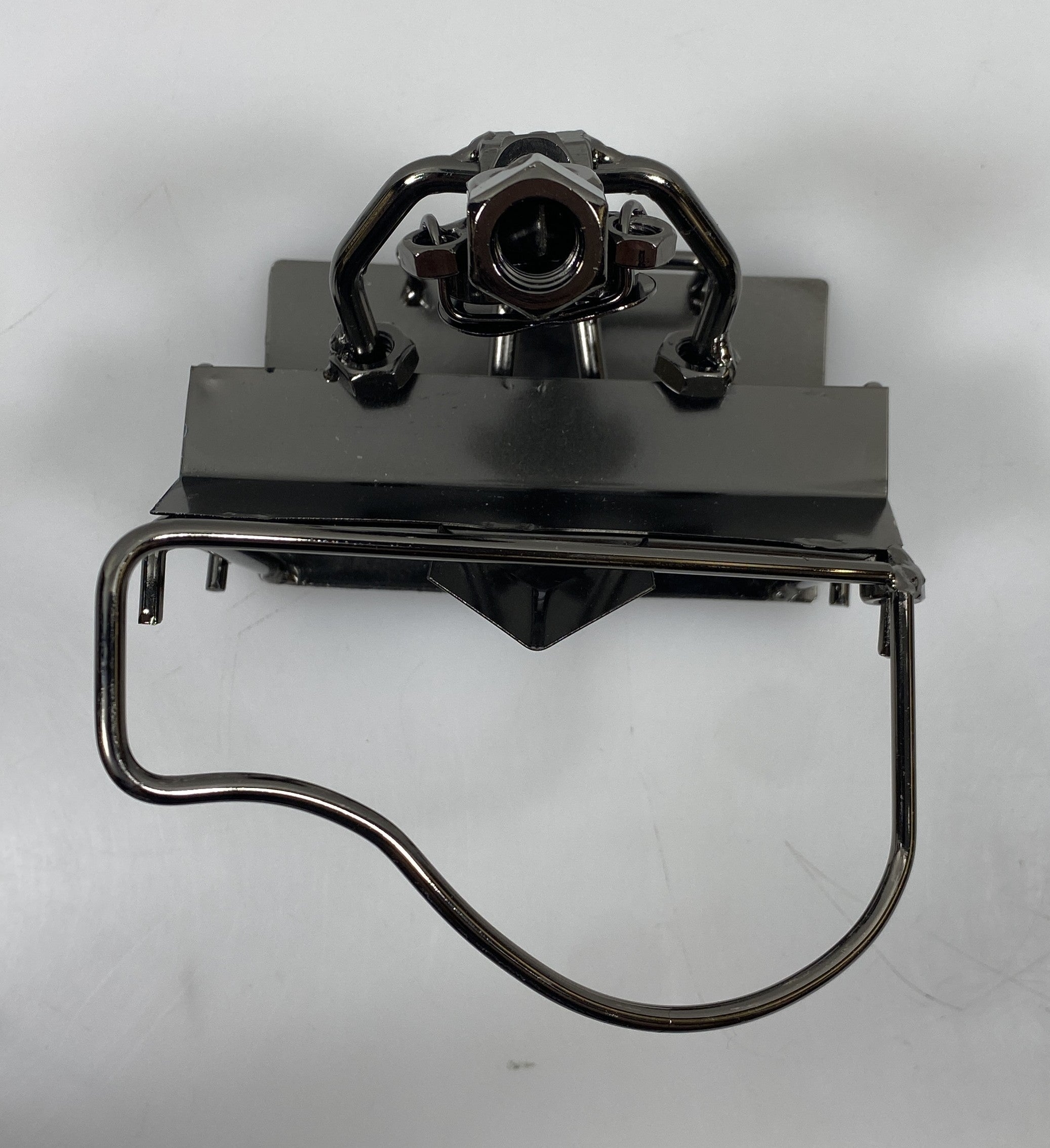 Silver Nuts and Bolts Pianist Metal Figurine
