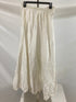 Vintage 1900s White Cotton Underskirt with Eyelet Lace Details Size Unknown