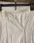 Vintage 1900s White Cotton Underskirt with Eyelet Lace Details Size Unknown