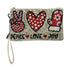 Bamboo Trading Company Mingle "Peace-Love-Joy" Crossbody Bag