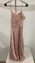 Vintage 1950s "Barbizons" Pink Rayon Slip Dress Size 16