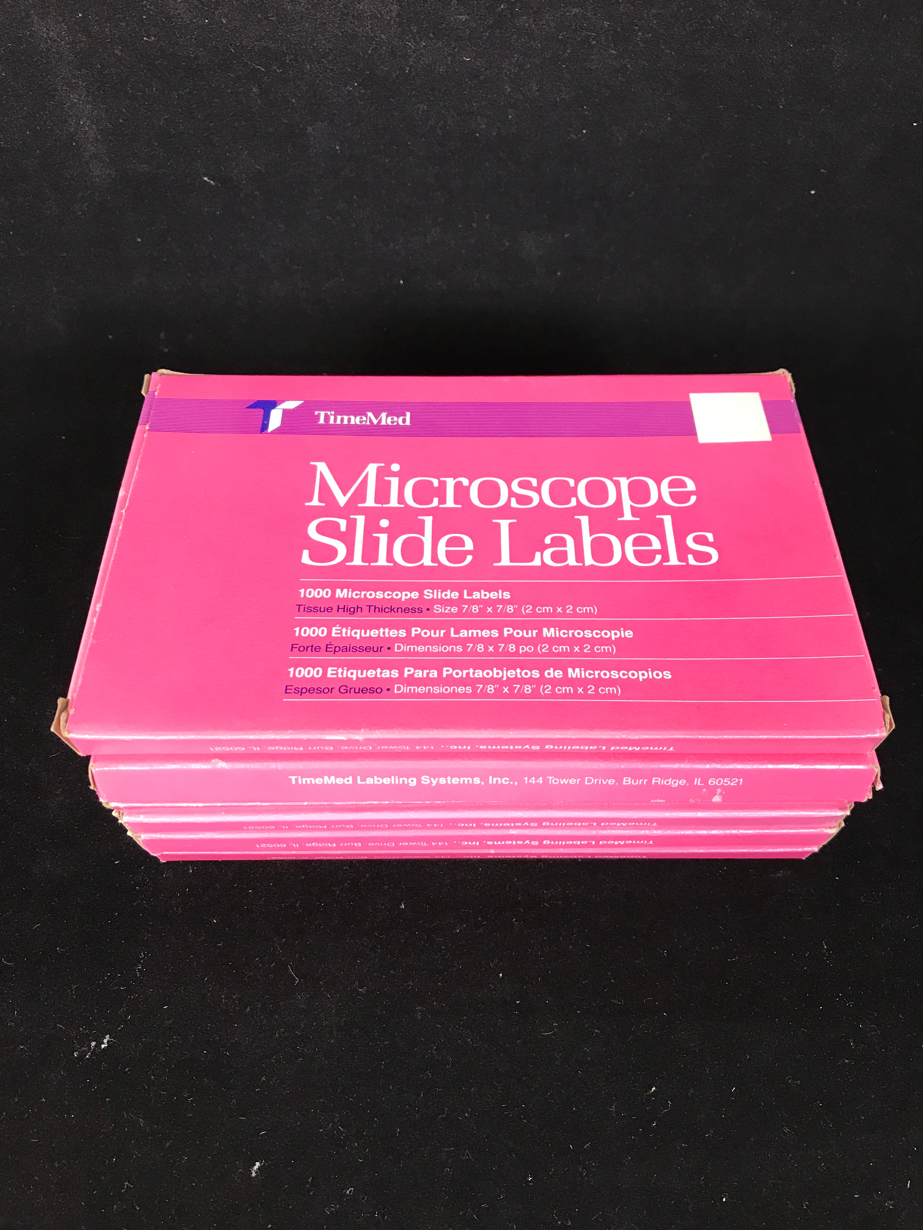 TimeMed Microscope Slide Labels Lot of 6,000