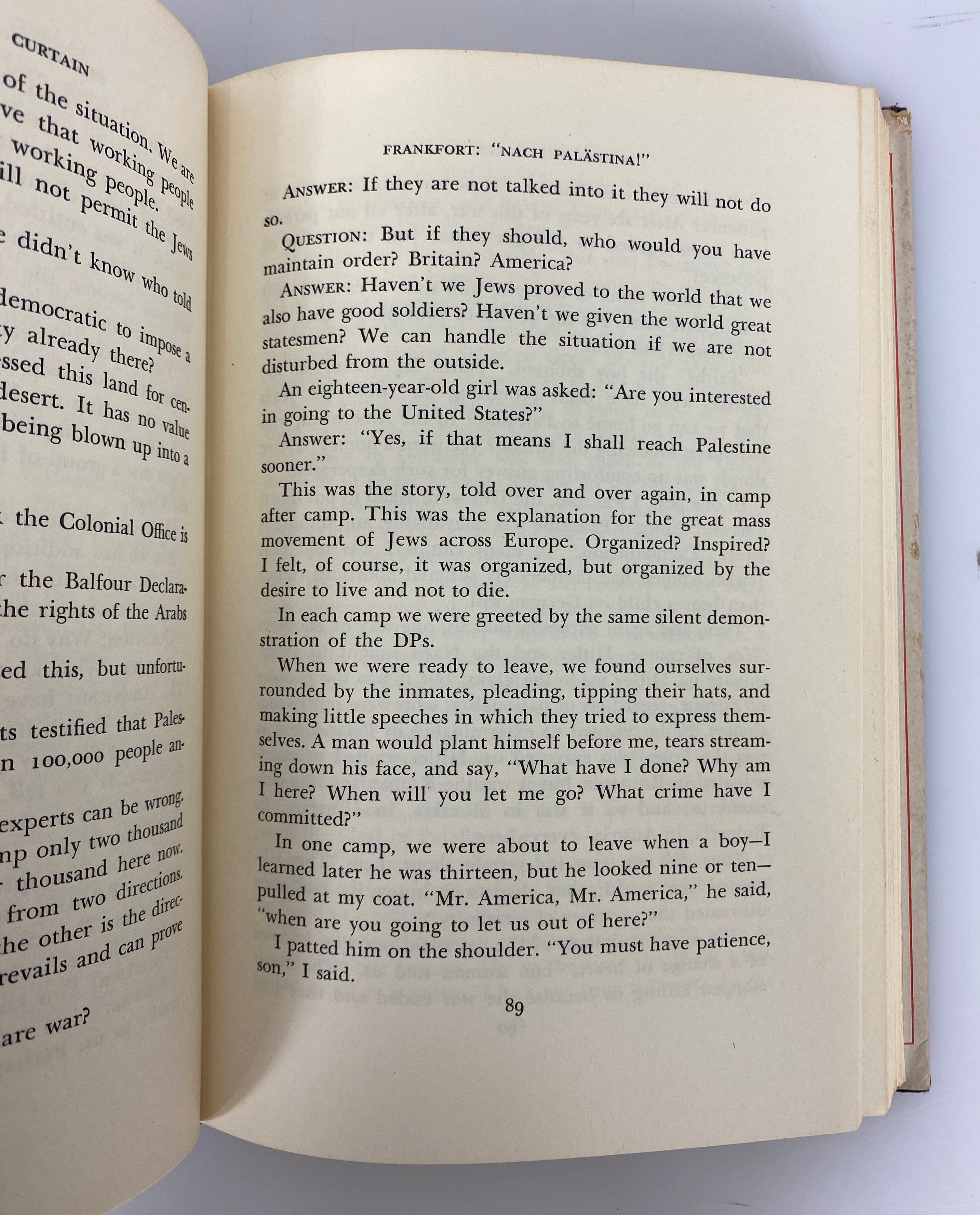 Behind the Silken Curtain by Bartley Crum 1947 Vintage HC DJ