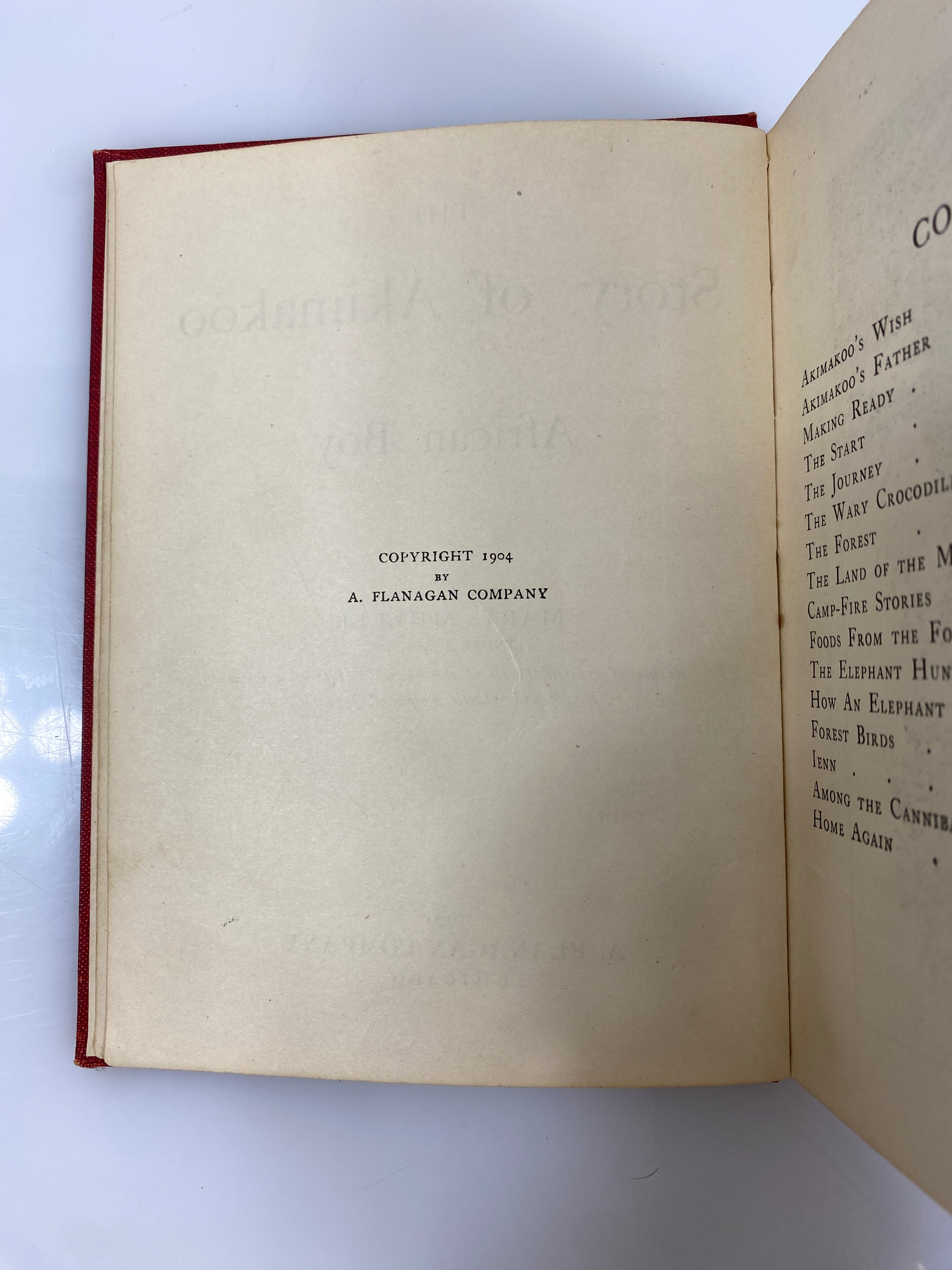 The Story of Akimakoo an African Boy by Mary Muller 1920 Antique HC