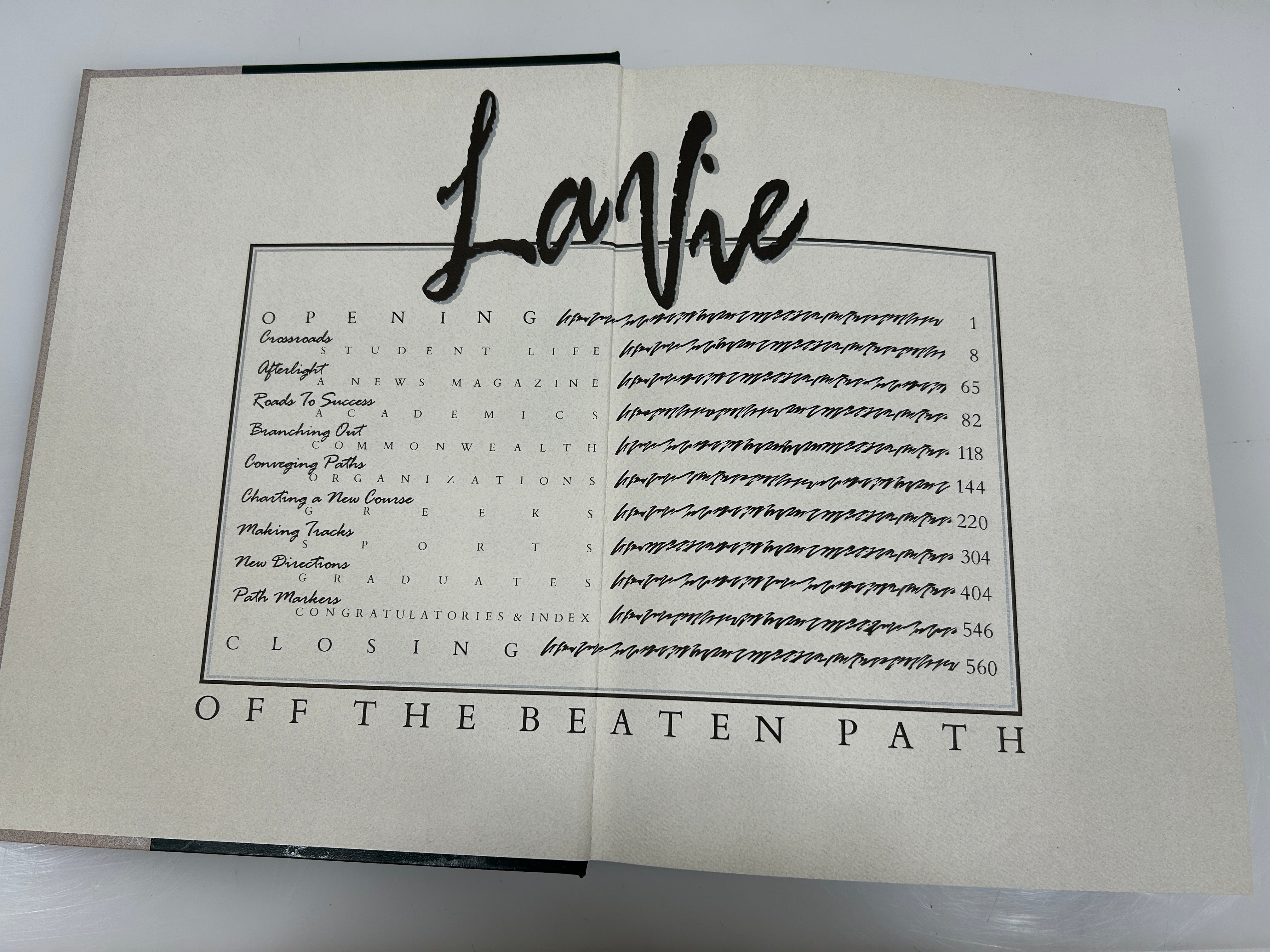 1992 "Off the Beaten Path" La Vie The Pennsylvania State University Yearbook HC