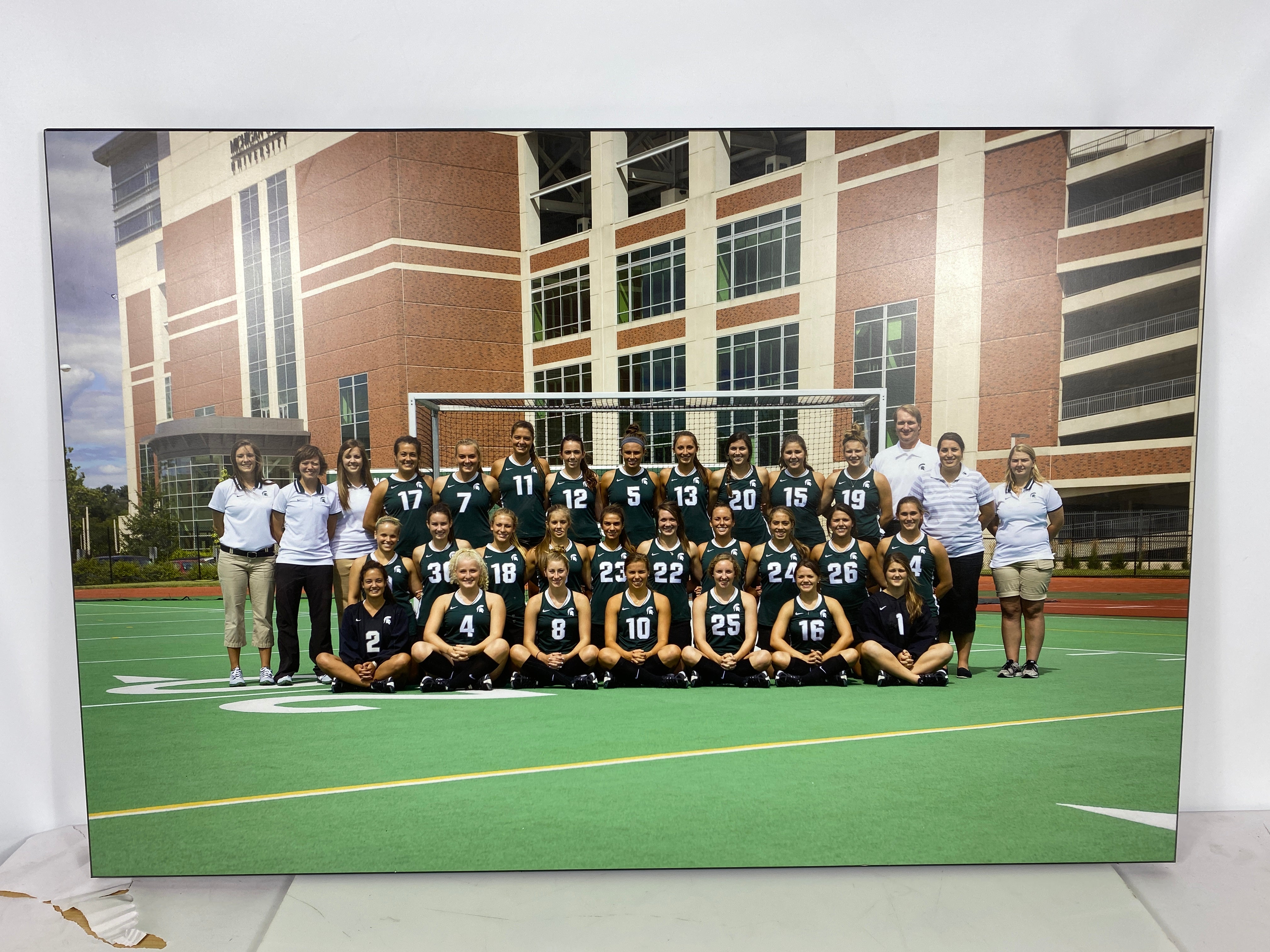 Michigan State University Women's Field Hockey Team Photo Large Plaque