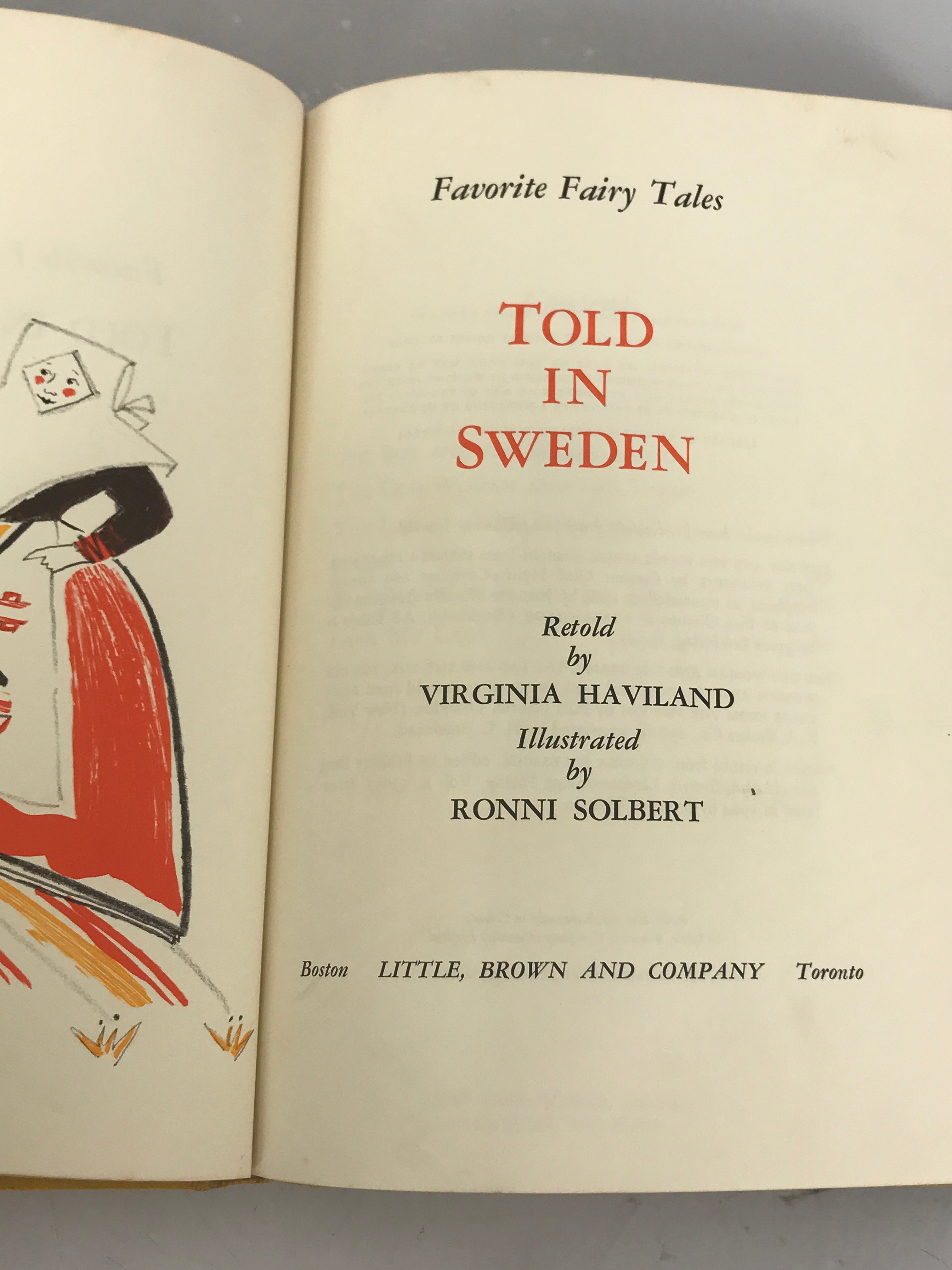 Lot of 3 Fairy/Folk Tales: Legends & Folk Tales of Holland, Danish Fairy Tales, Favorite Fairy Tales Told in Sweden 1963-1966 HC Vintage