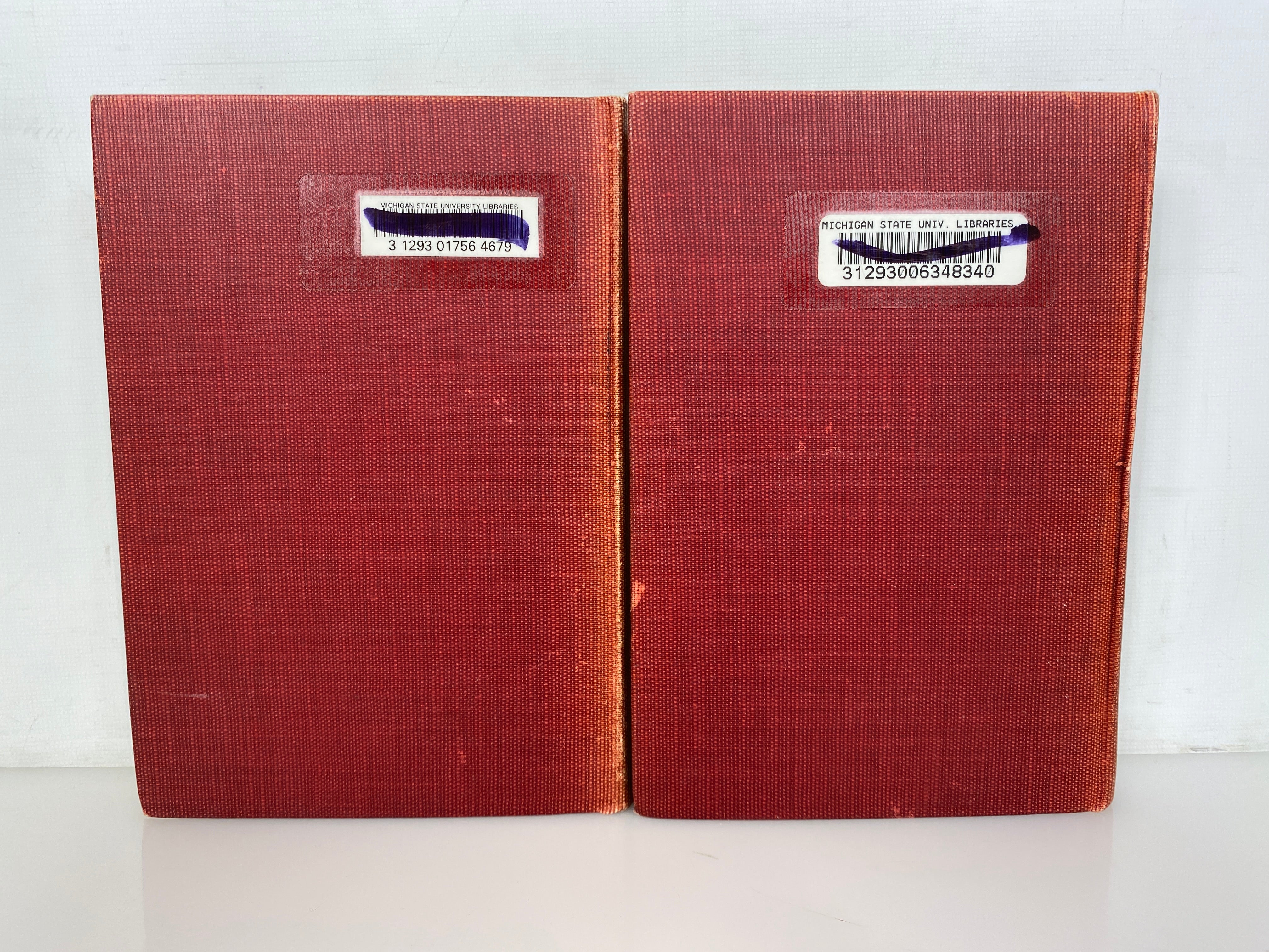 2 Vol Set: Out of My Life by Marshal von Hindenburg 1921 Antique Ex-Library HC