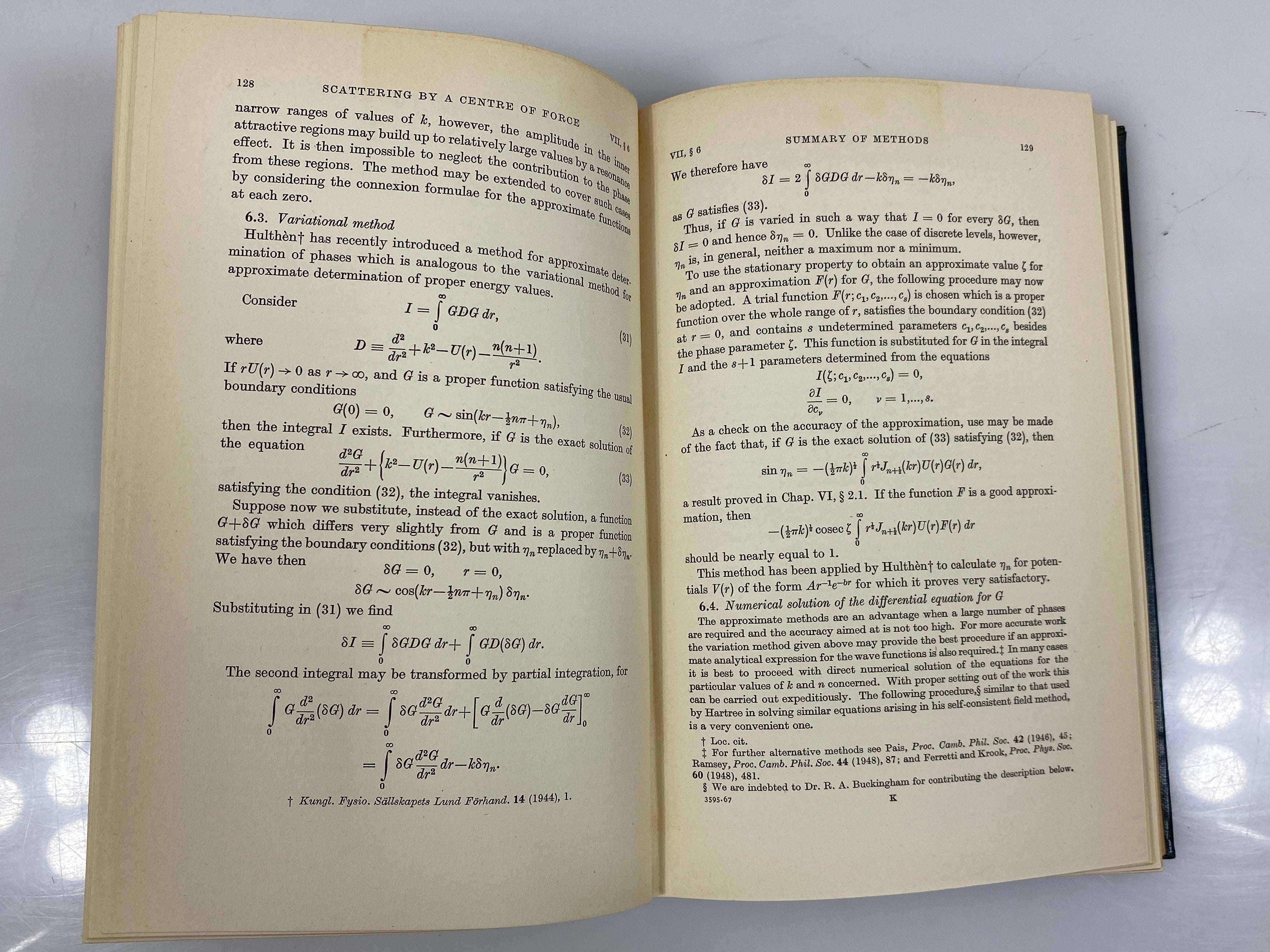 The Theory of Atomic Collisions by Mott and Massey 1949 HC
