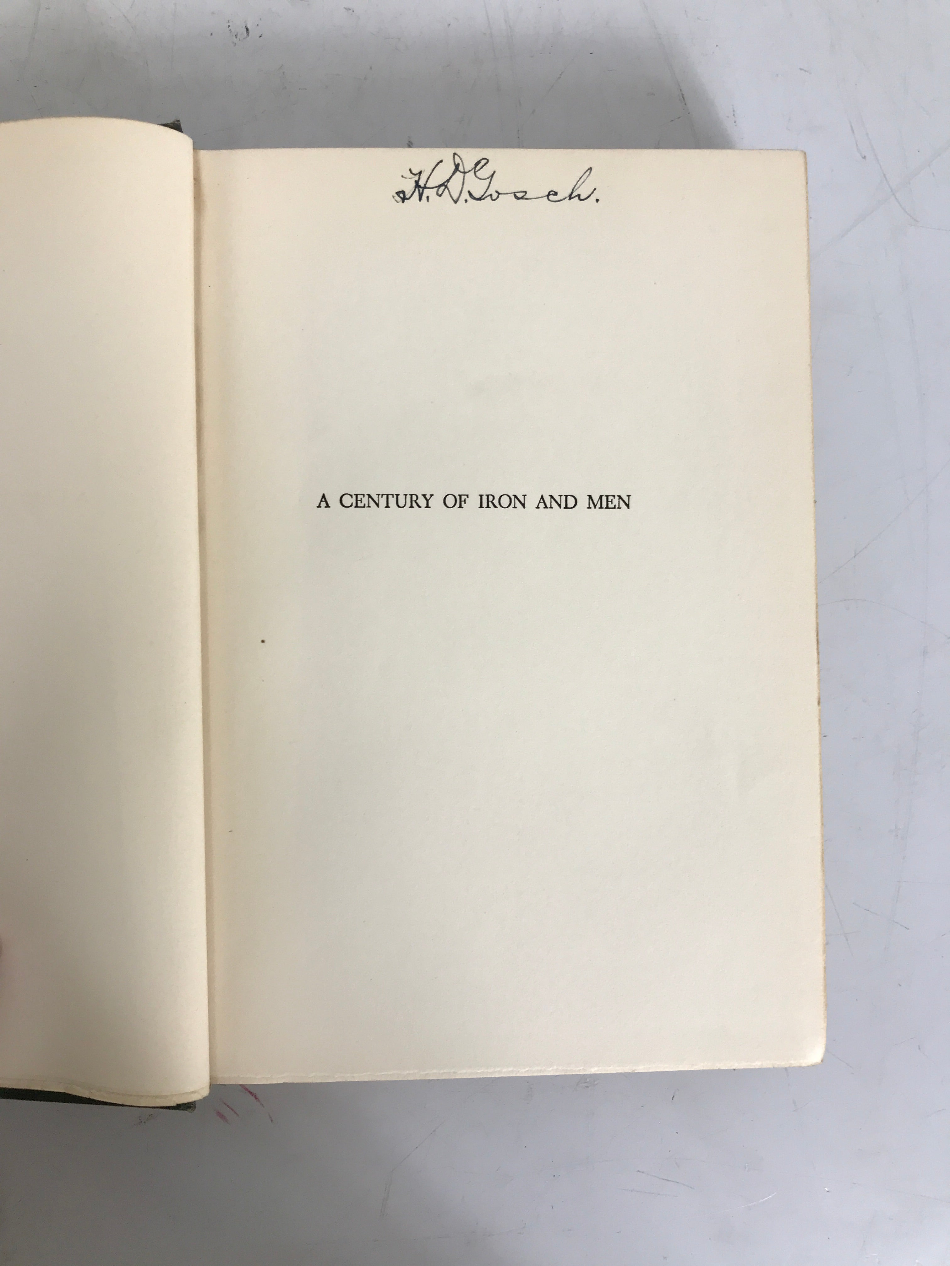 A Century of Iron and Men Hatcher 1950 1st Ed Great Lakes Mining HC