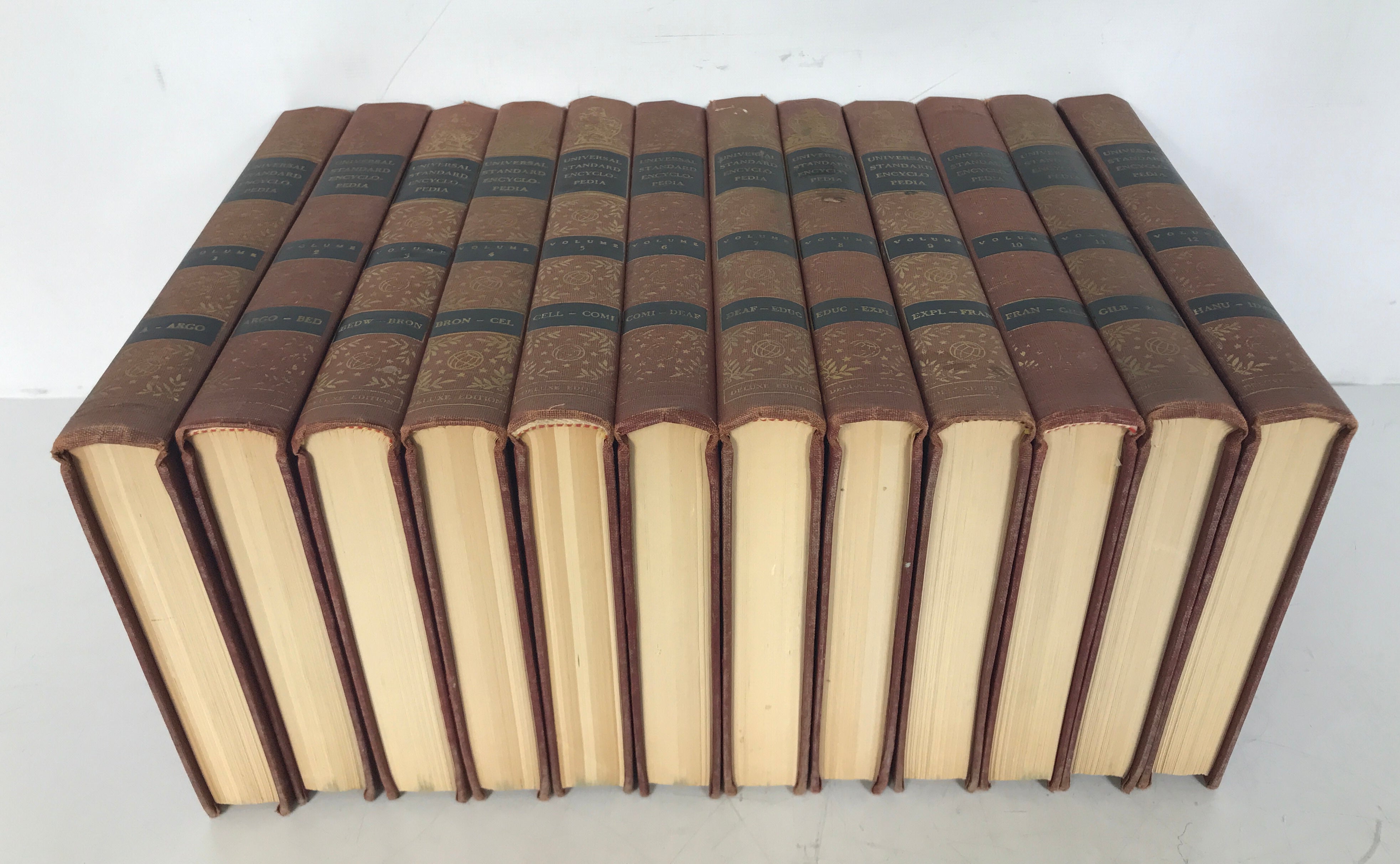 Complete 25 Volume Set The Universal Standard Encyclopedia 1956 HC