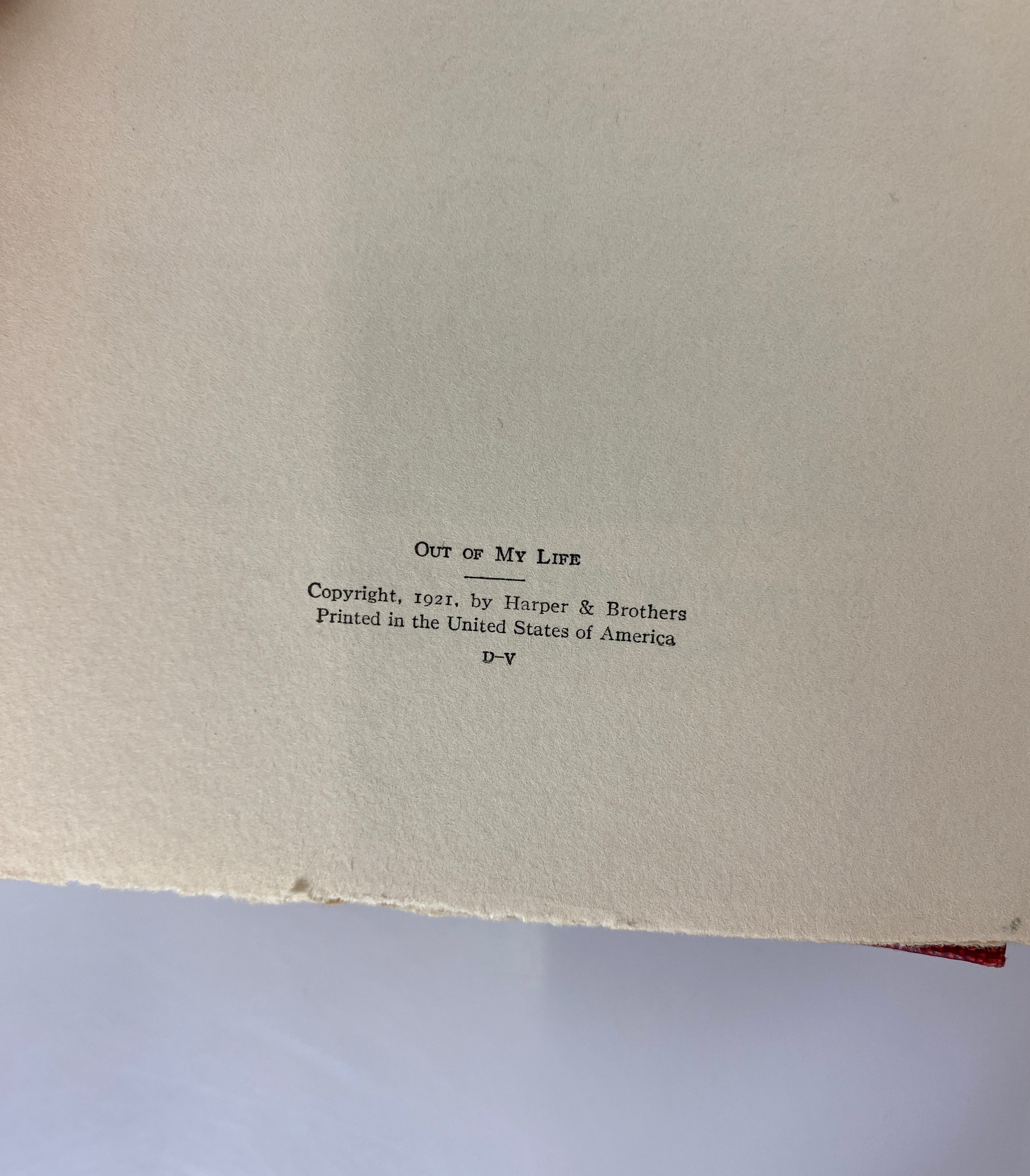 2 Vol Set: Out of My Life by Marshal von Hindenburg 1921 Antique Ex-Library HC
