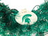 MSU Green & White Wreath 17"x17"