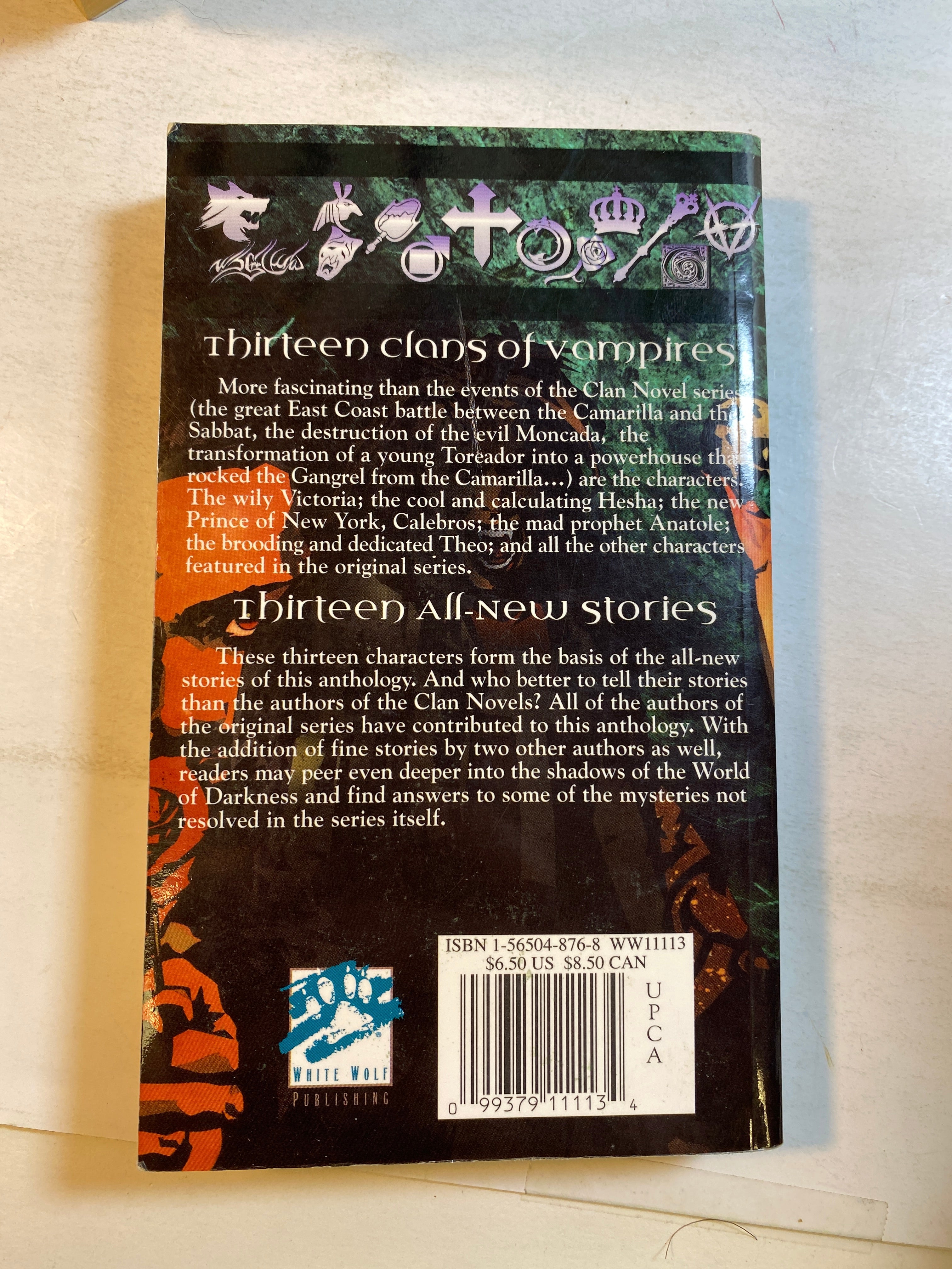 Lot of 19 Vampire Masquerade White Wolf Clan Novels SC 1999-2003