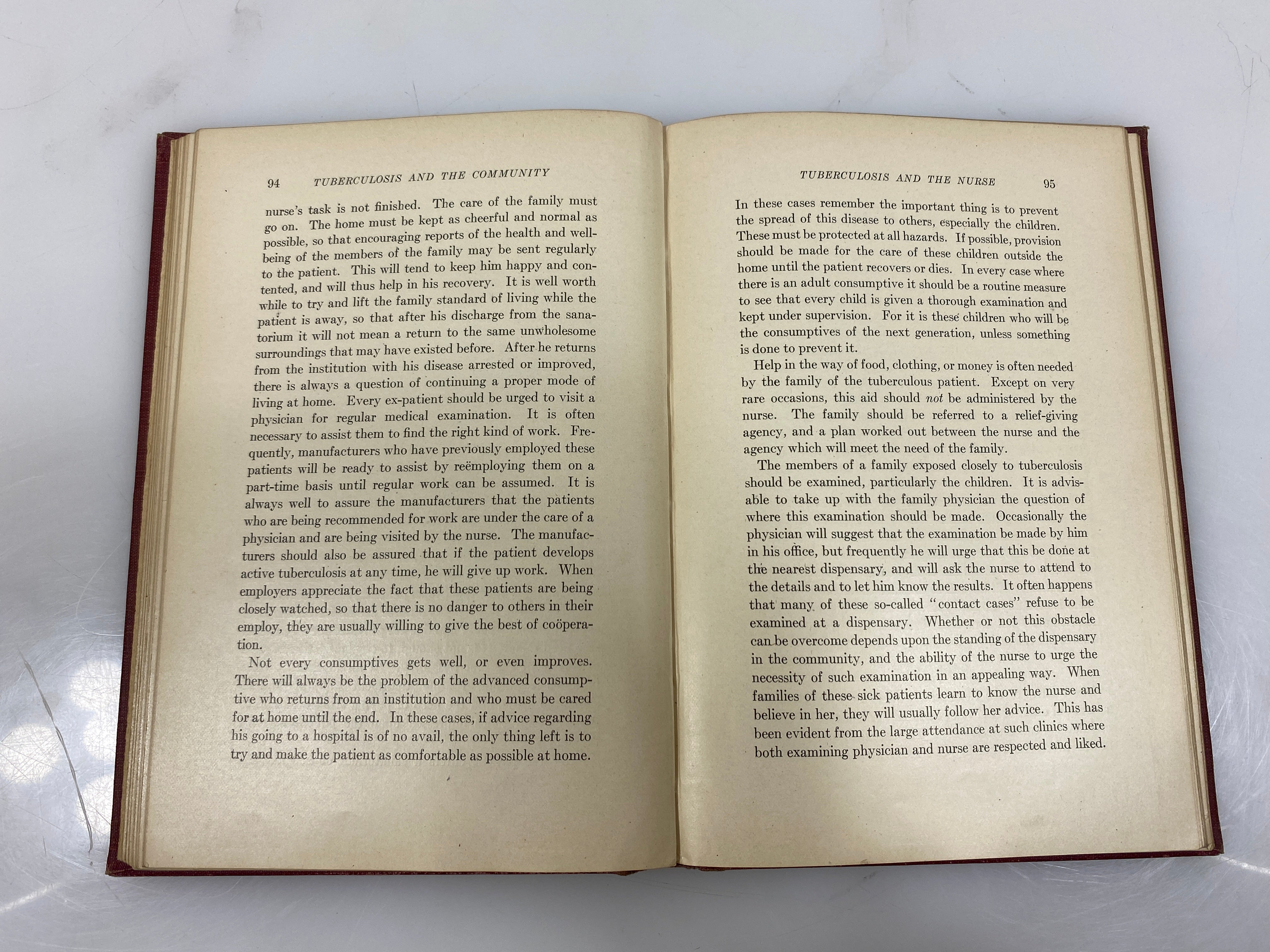 Tuberculosis and the Community by Hawes 1922 Lea & Febiger HC