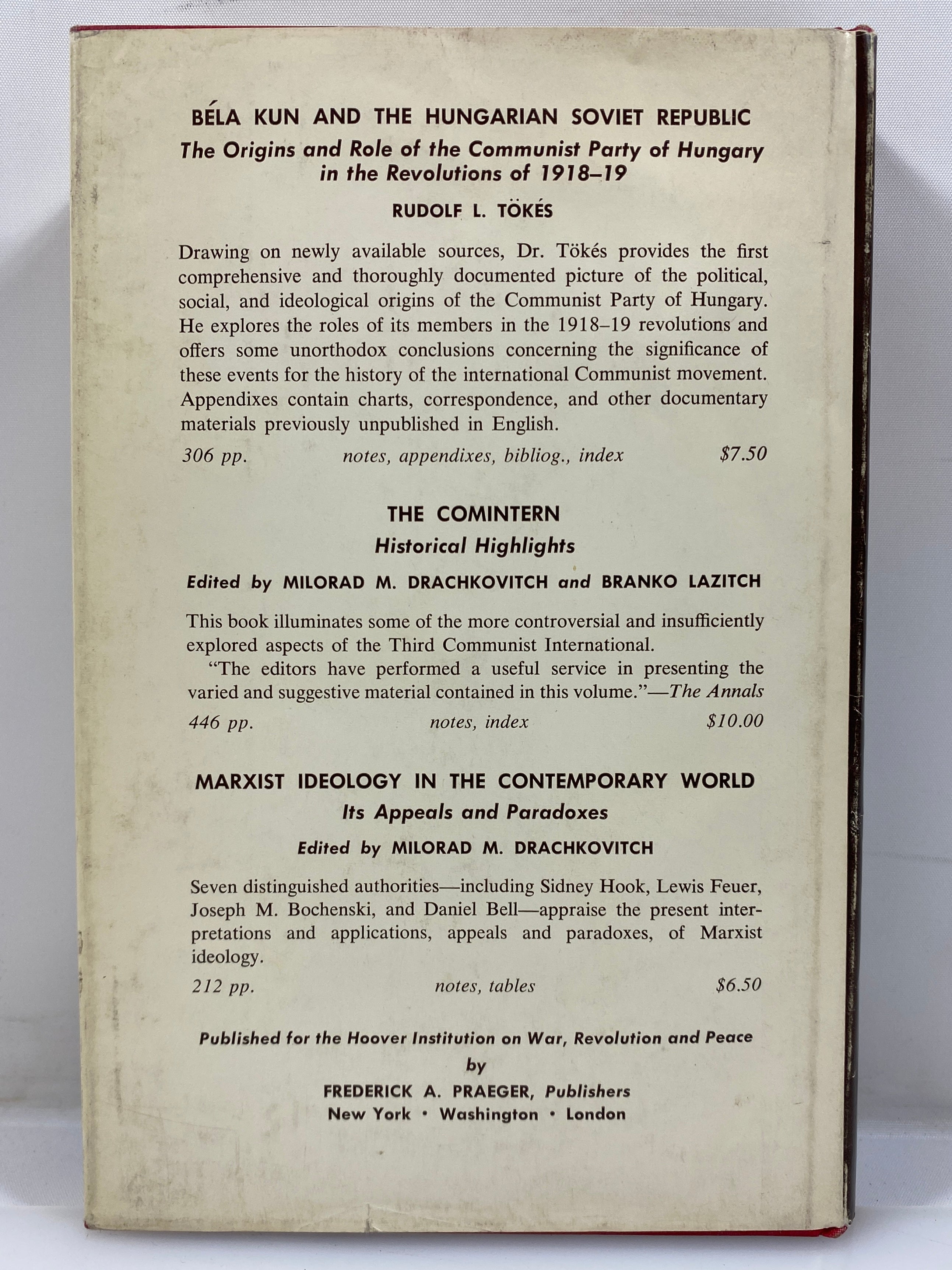 Lenin A Reappraisal by Schapiro and Reddaway 1968 HC DJ