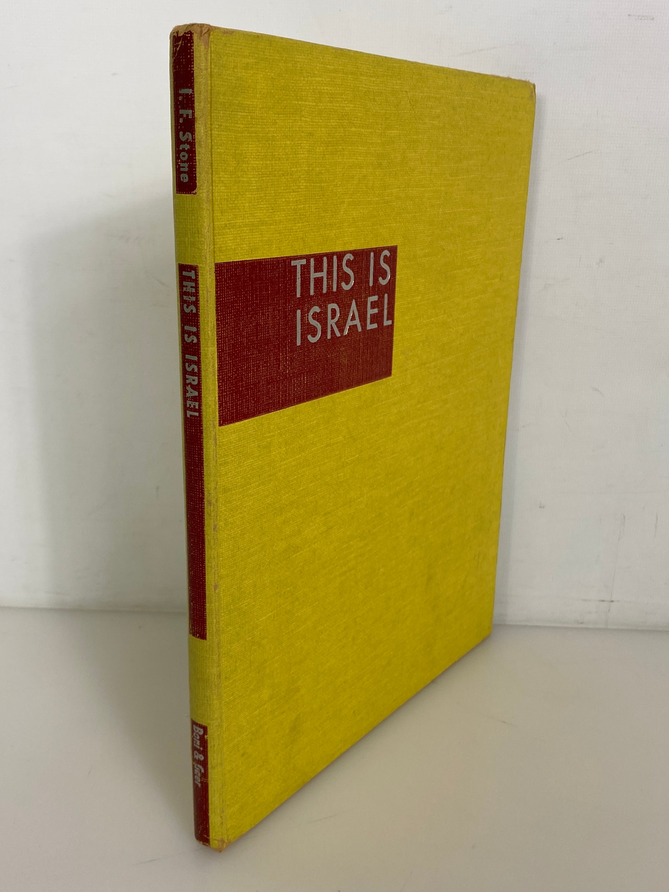 This is Israel by I.F. Stone 1948 Vintage Illustrated History HC